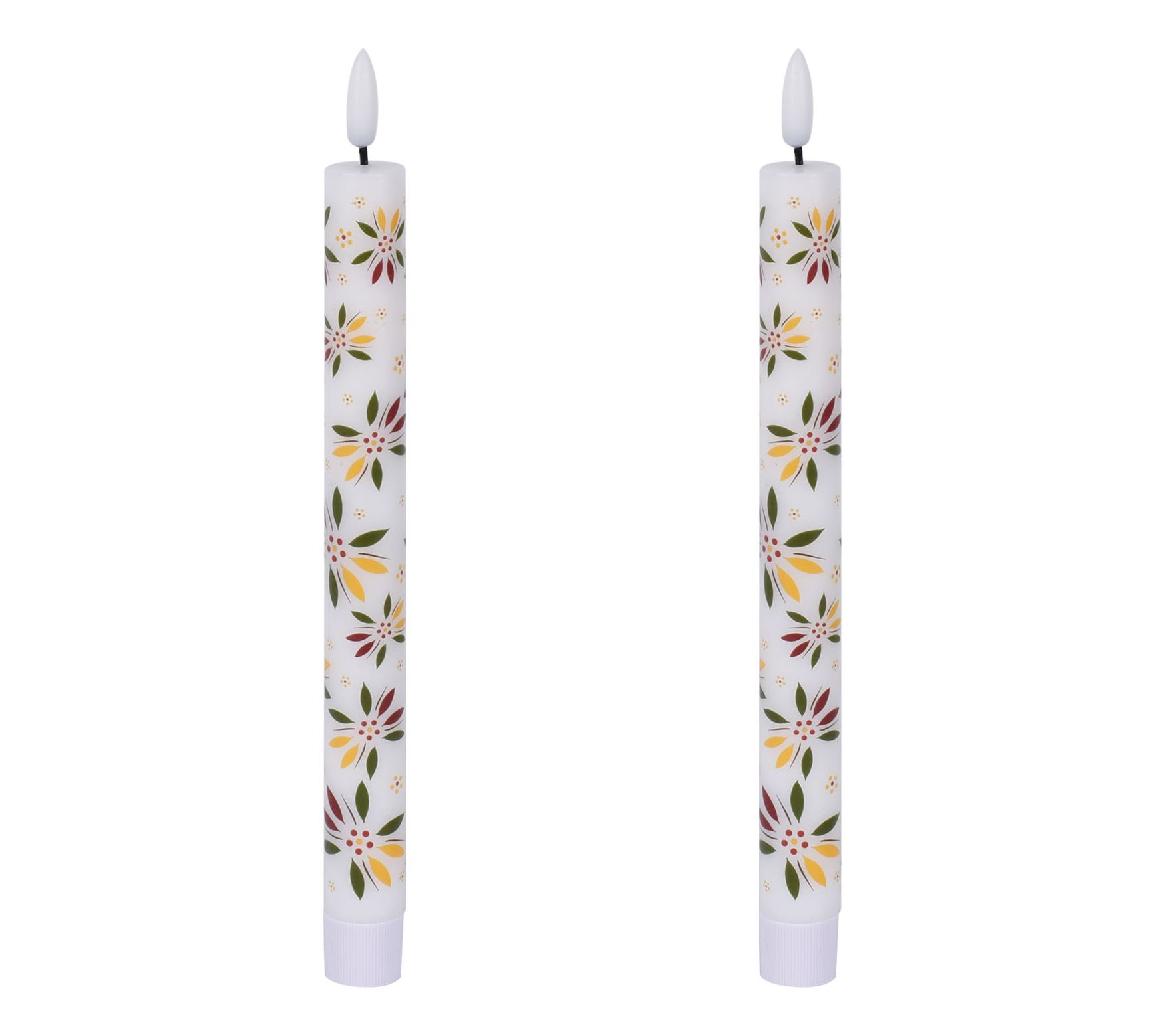 "As Is" Temp-tations Set of 2 Flameless LED Taper Candles