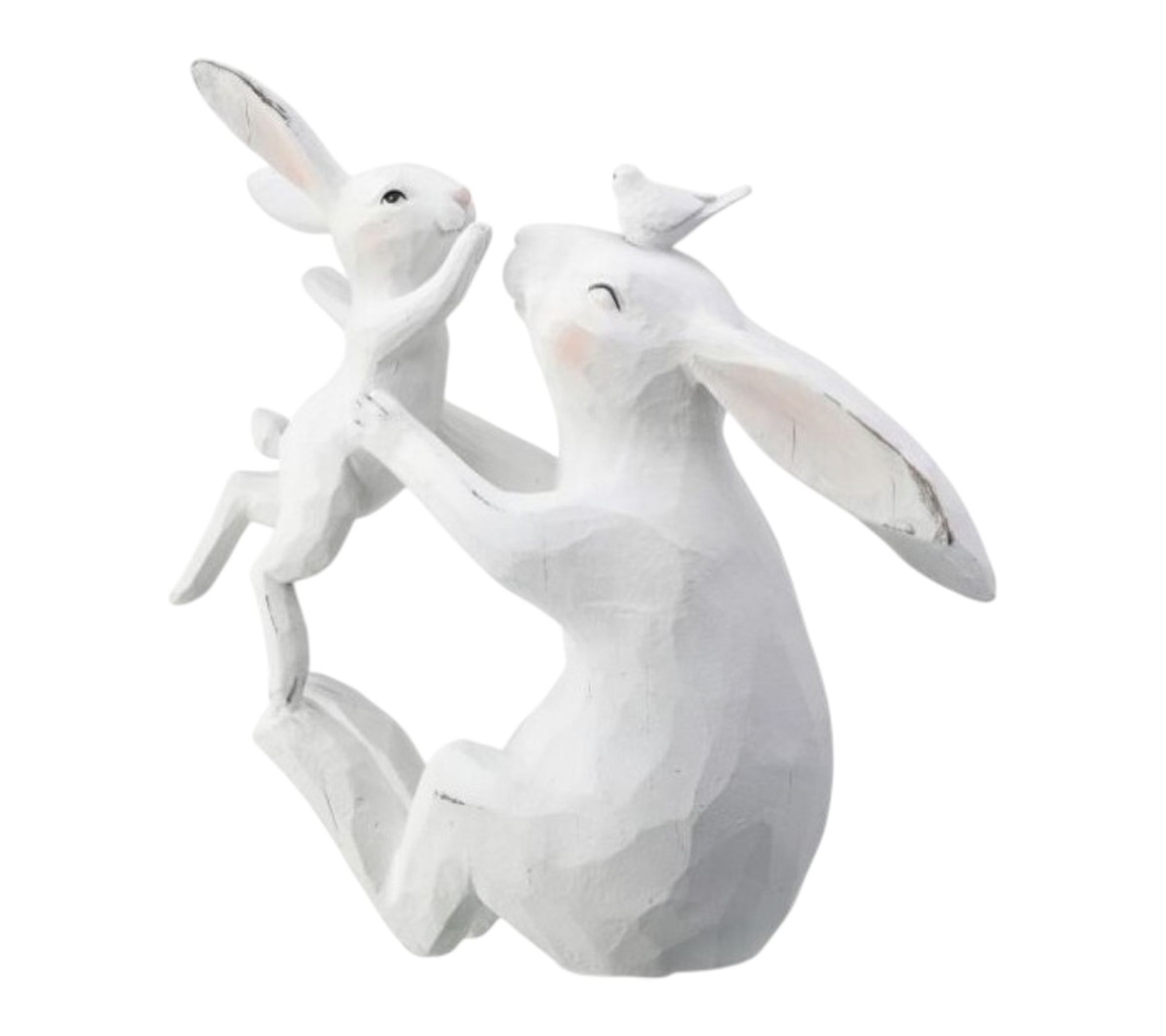RC Home Decor-9" Mother & Baby Bunny Figurine Easter Decor