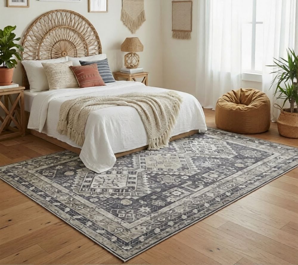 Amer Rugs Alaska Vintage Medallion Area Rug, 5'  x 8'