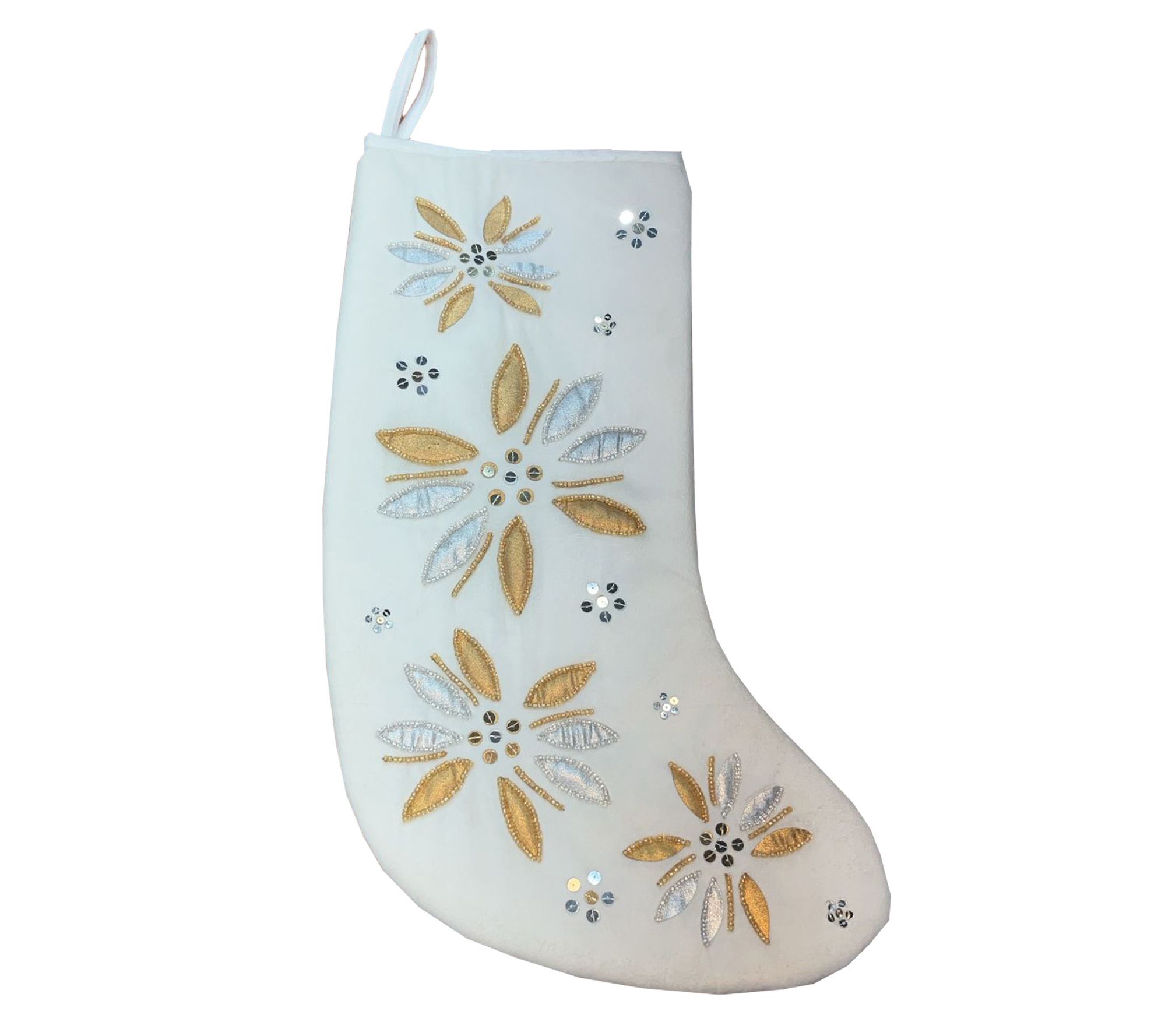 Temp-tations Stocking with Beaded Embellishments