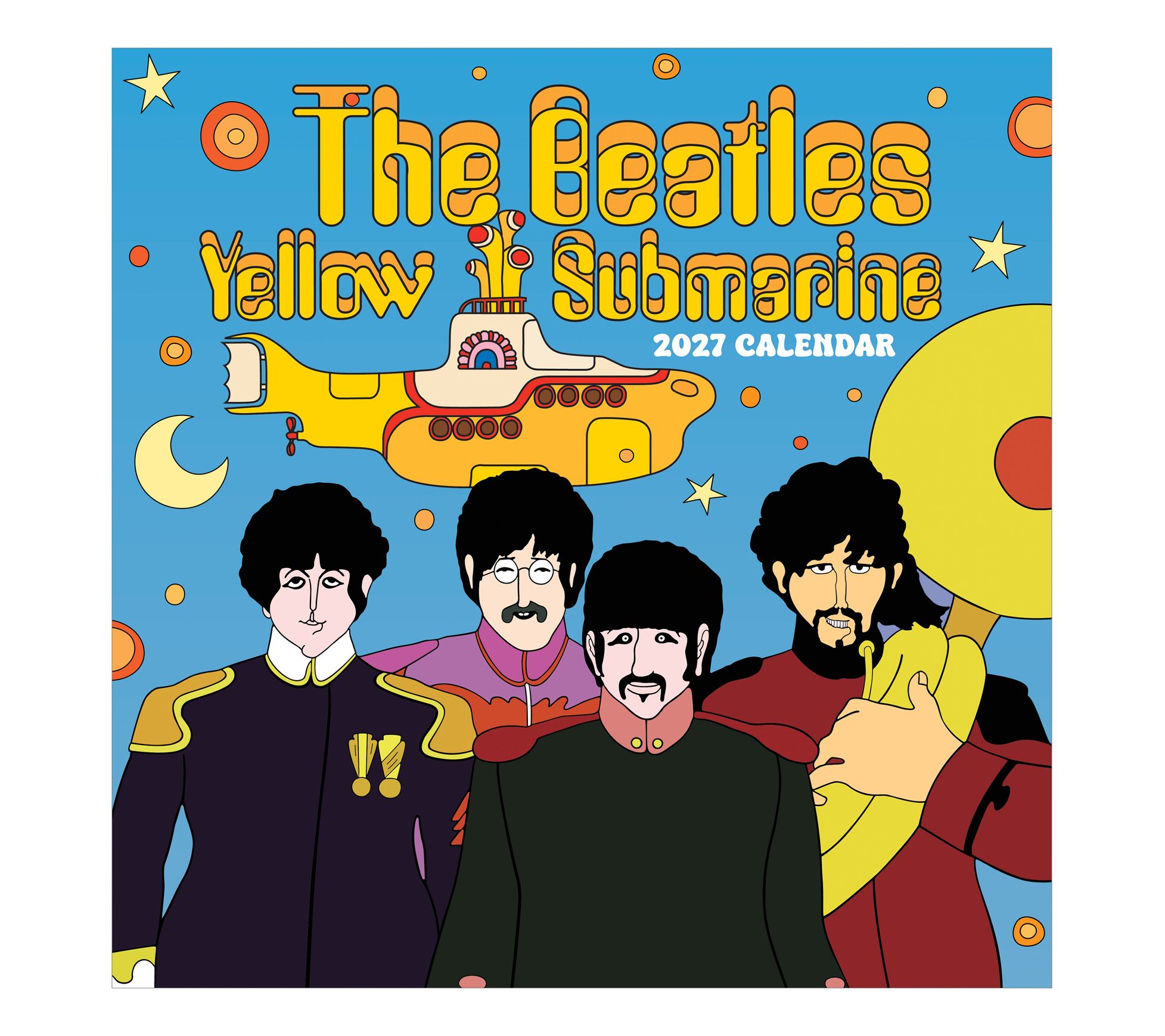 2027 The Beatles Yellow Submarine Wall Calendar