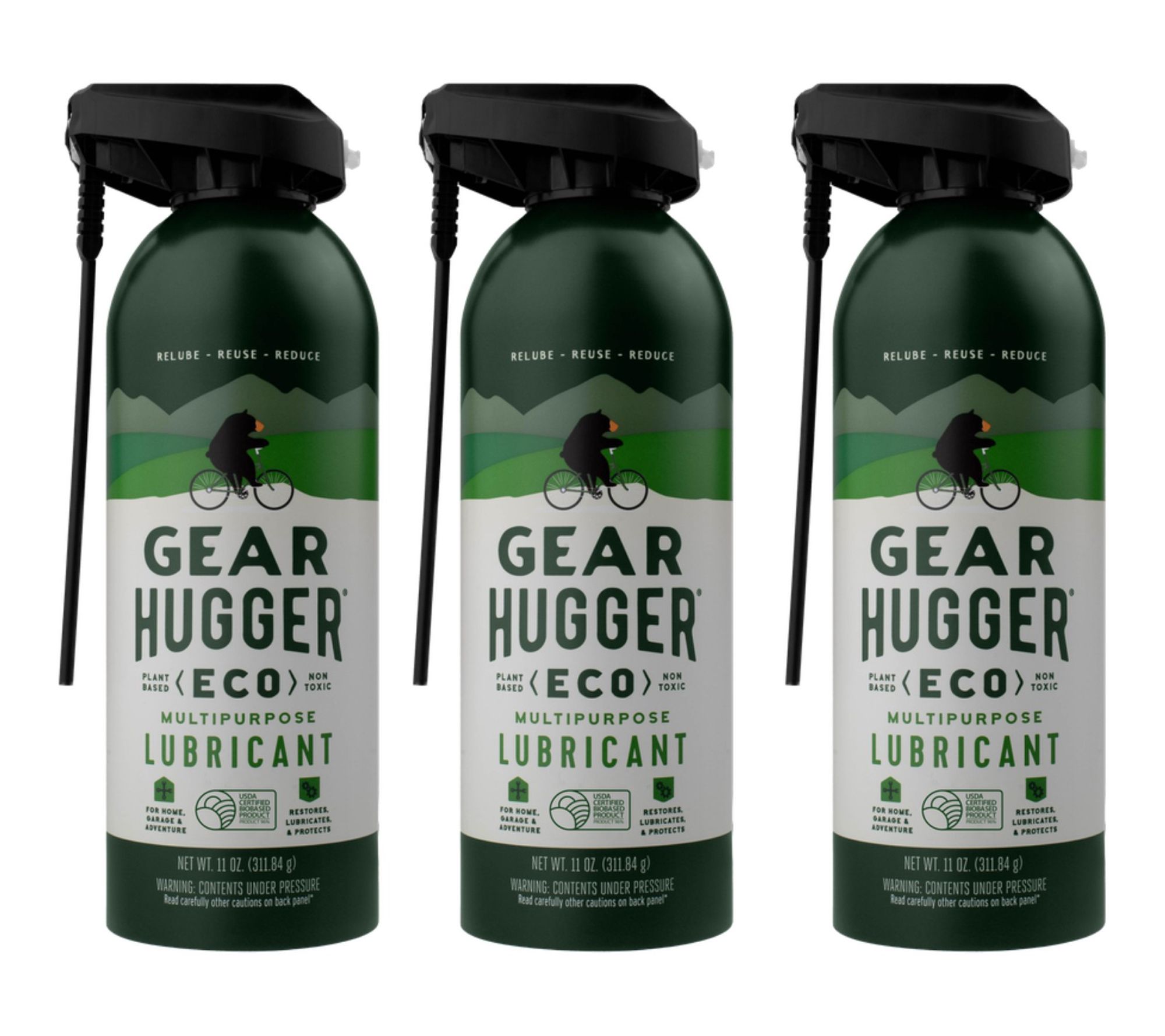 Gear Hugger 3pk 11oz Multi-Purpose Lubricants