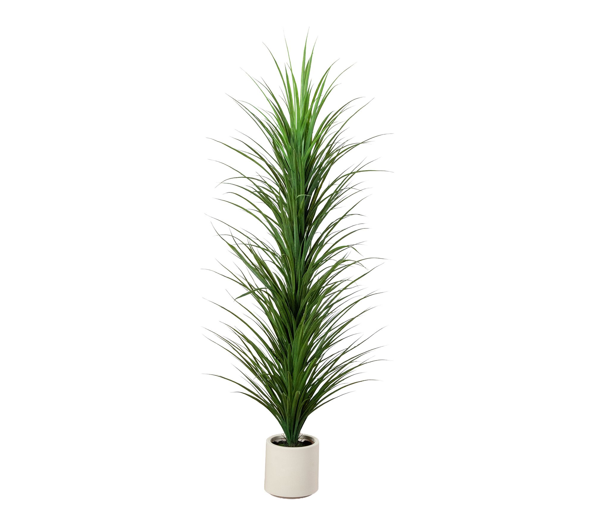 6-ft UV Resistant Grass Plant in White Pot by Nearly Natural