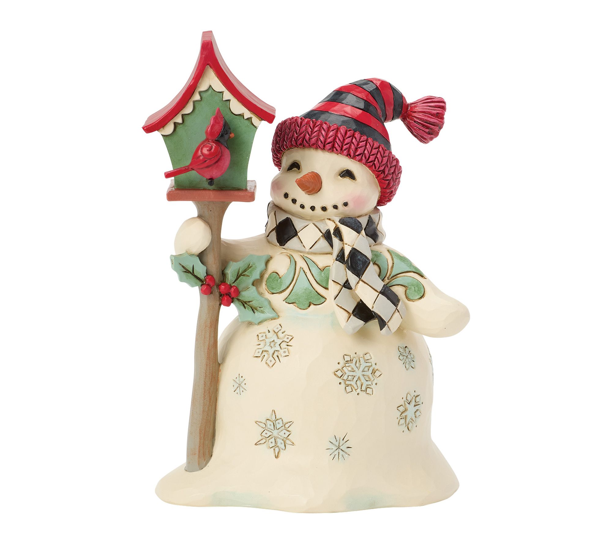 Jim Shore Heartwood Creek Highland Glen Snowman Birdhouse Fig
