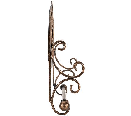 Temp-tations Antique Gold Rolling Pin Towel Holder - QVC.com