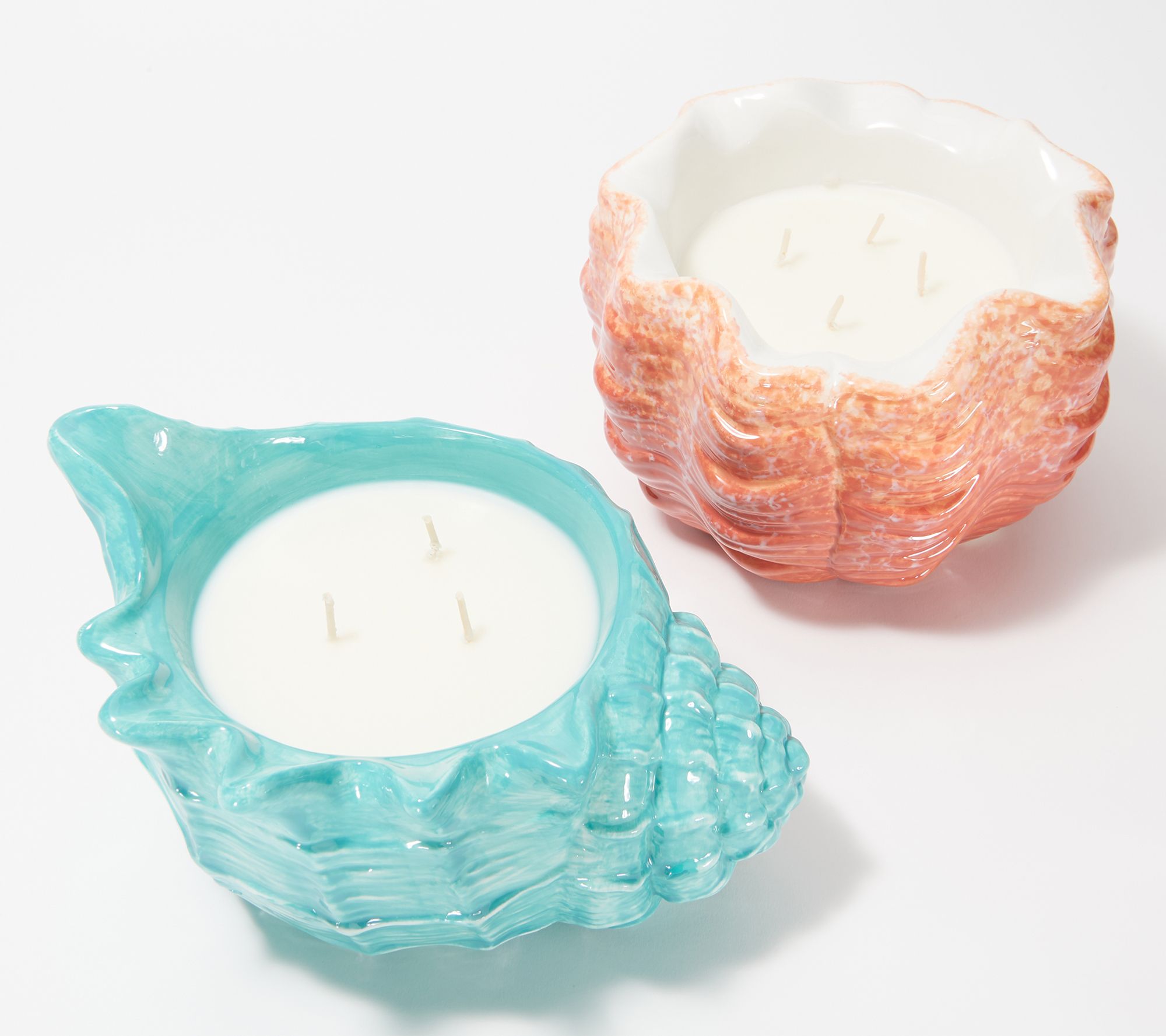 HomeWorx by Harry Slatkin Filled Seashell Candles