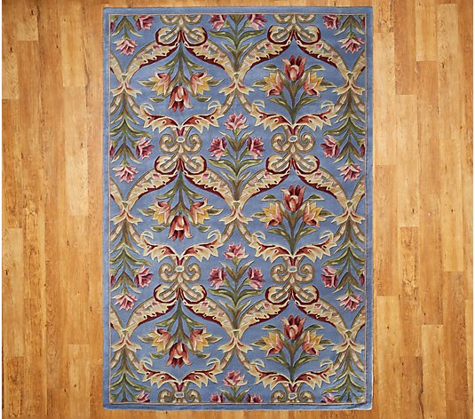 Wool Fl Panel Area Rug Qvc, Qvc Large Area Rugs