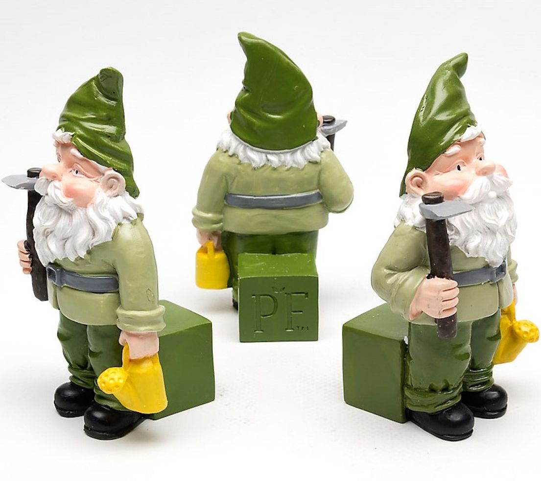 Jardinopia Potty Feet Three Standing Gnomes