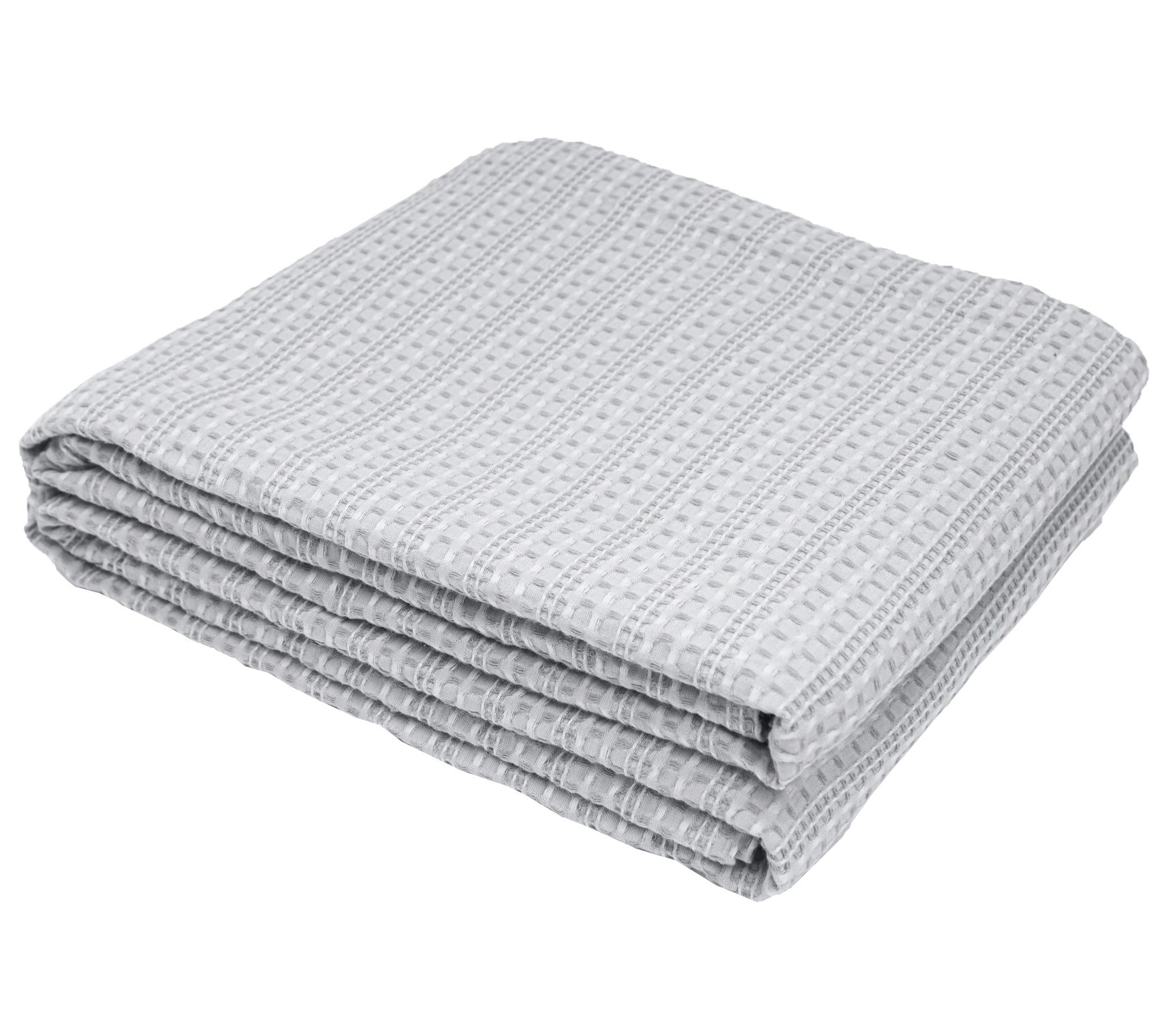 Waffle Gray Twin Blanket by Valerie