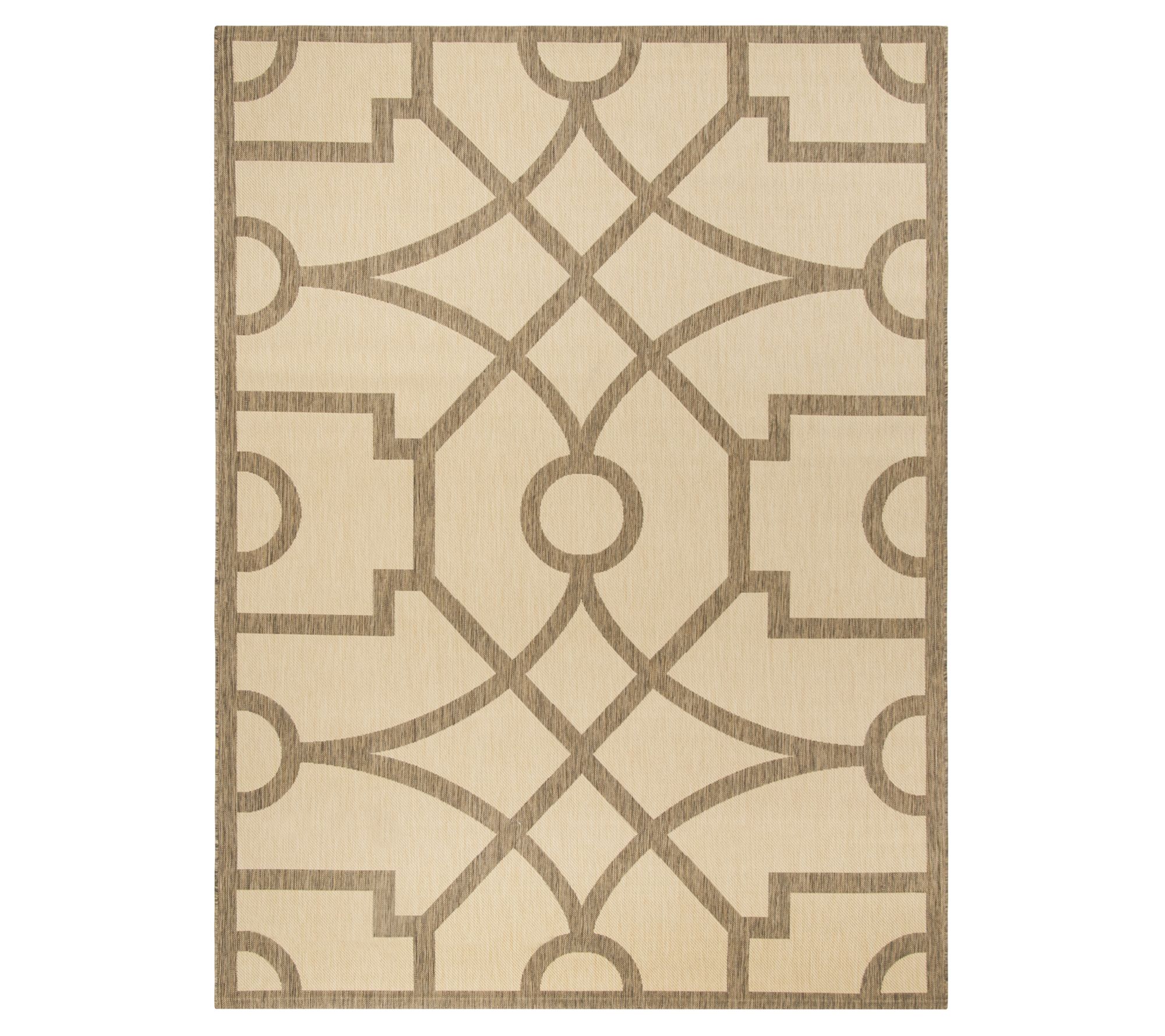 Dark Terracotta 3' 3 x 5' 3 Lattice Rug