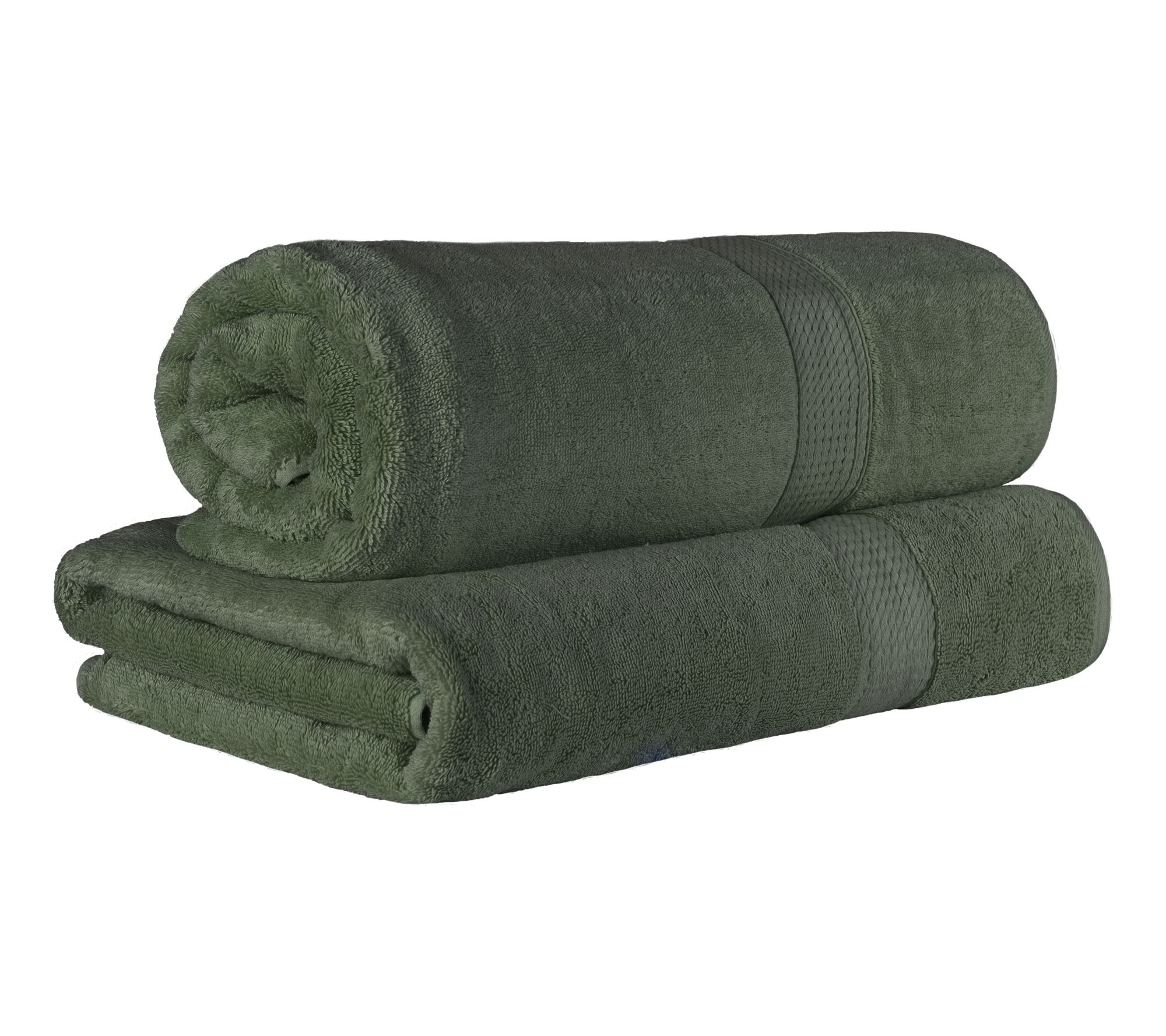 Superior Egyptian Cotton Solid Quick-Drying 2 Pc Bath Set