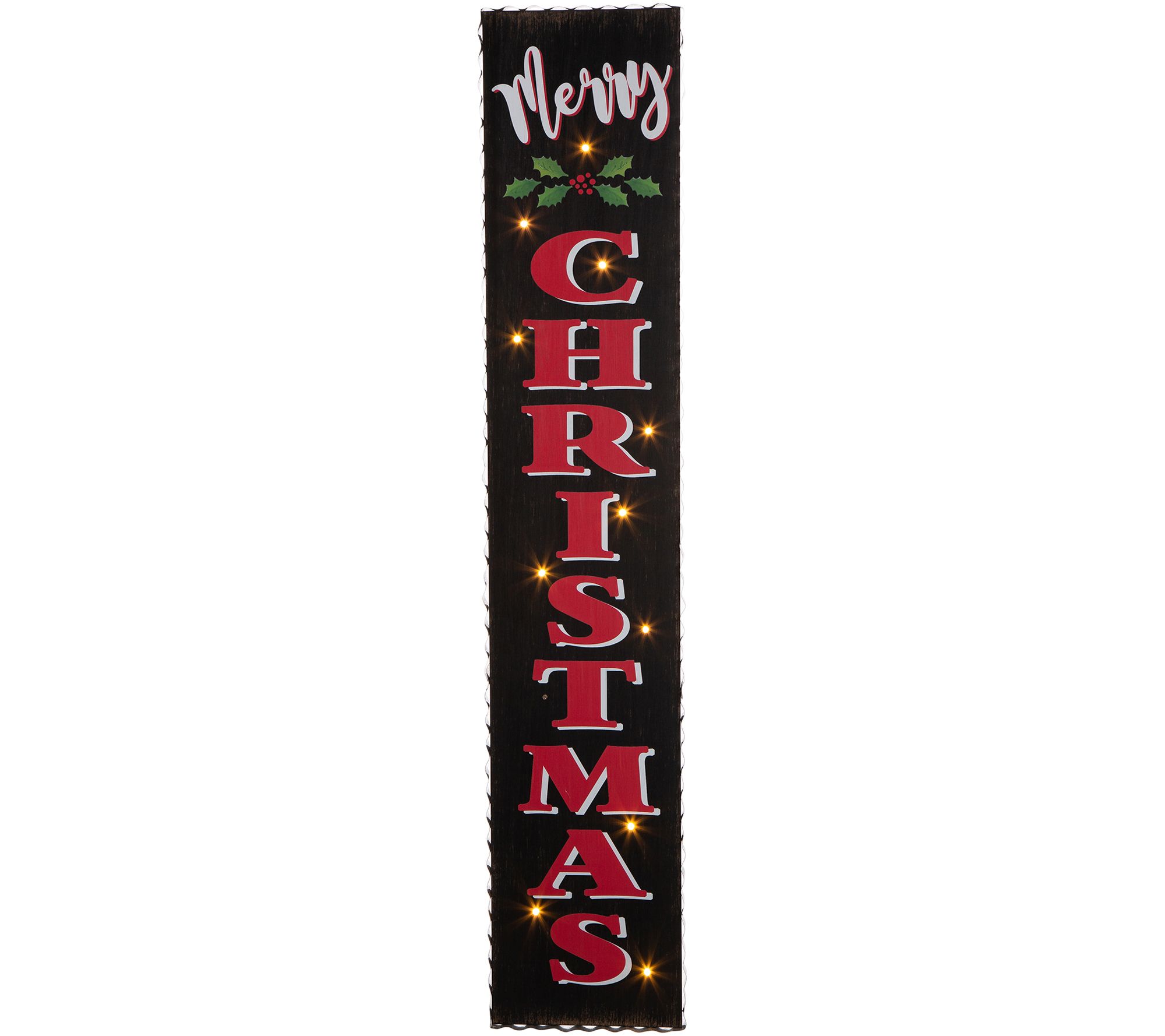 Glitzhome 42" MERRY CHRISTMAS LED Lighted Chris mas Porch Sign