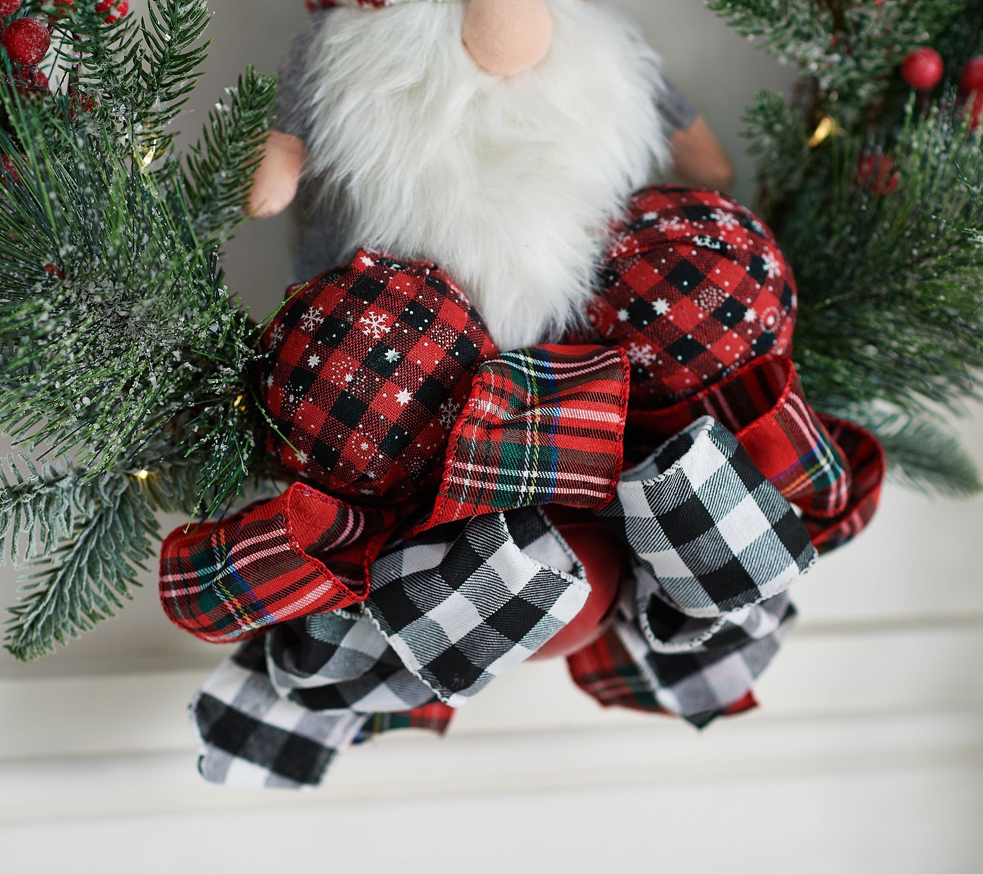 Red Buffalo Plaid - HaCo Baby Booties