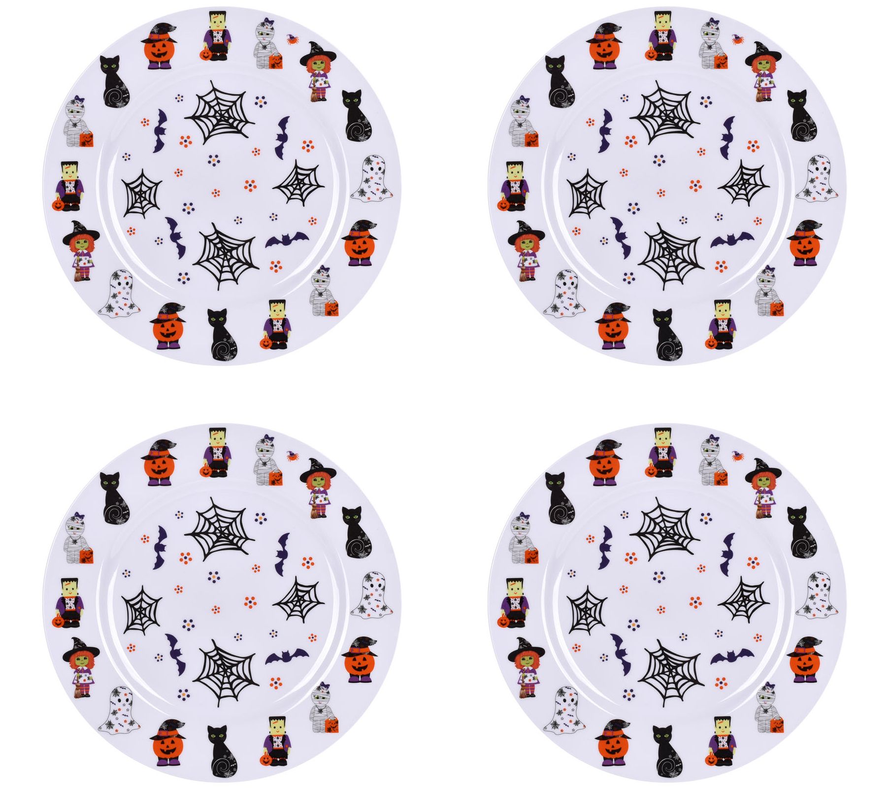 Temp-tations Seasonal Set of (4) Printed Charger Plates