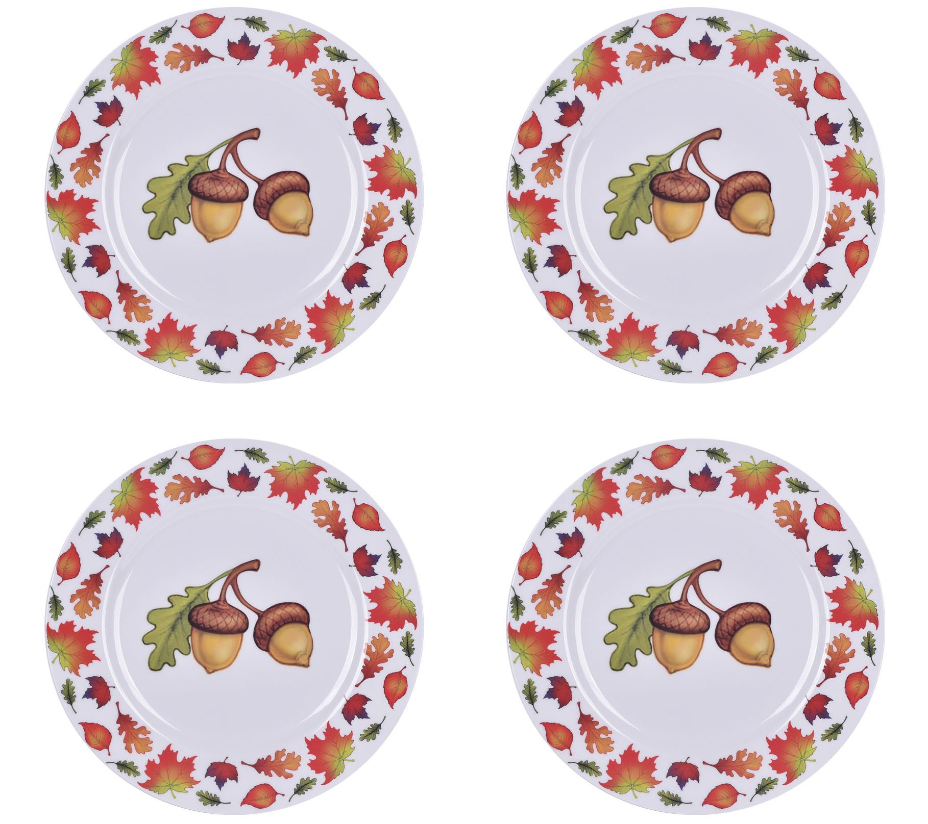 Temp-tations Seasonal Set of (4) Printed Charger Plates