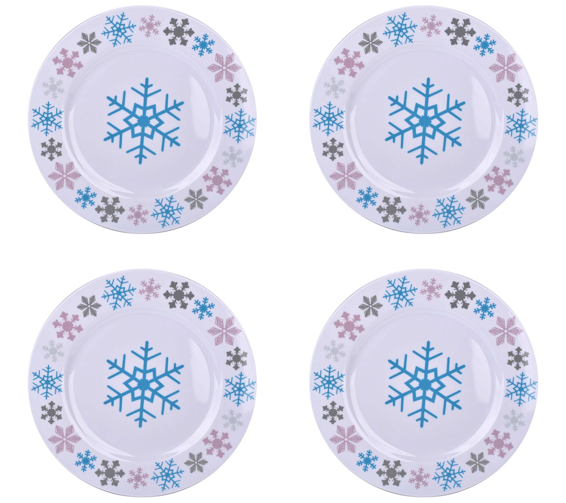 Temp-tations Seasonal Set of (4) Printed Charger Plates