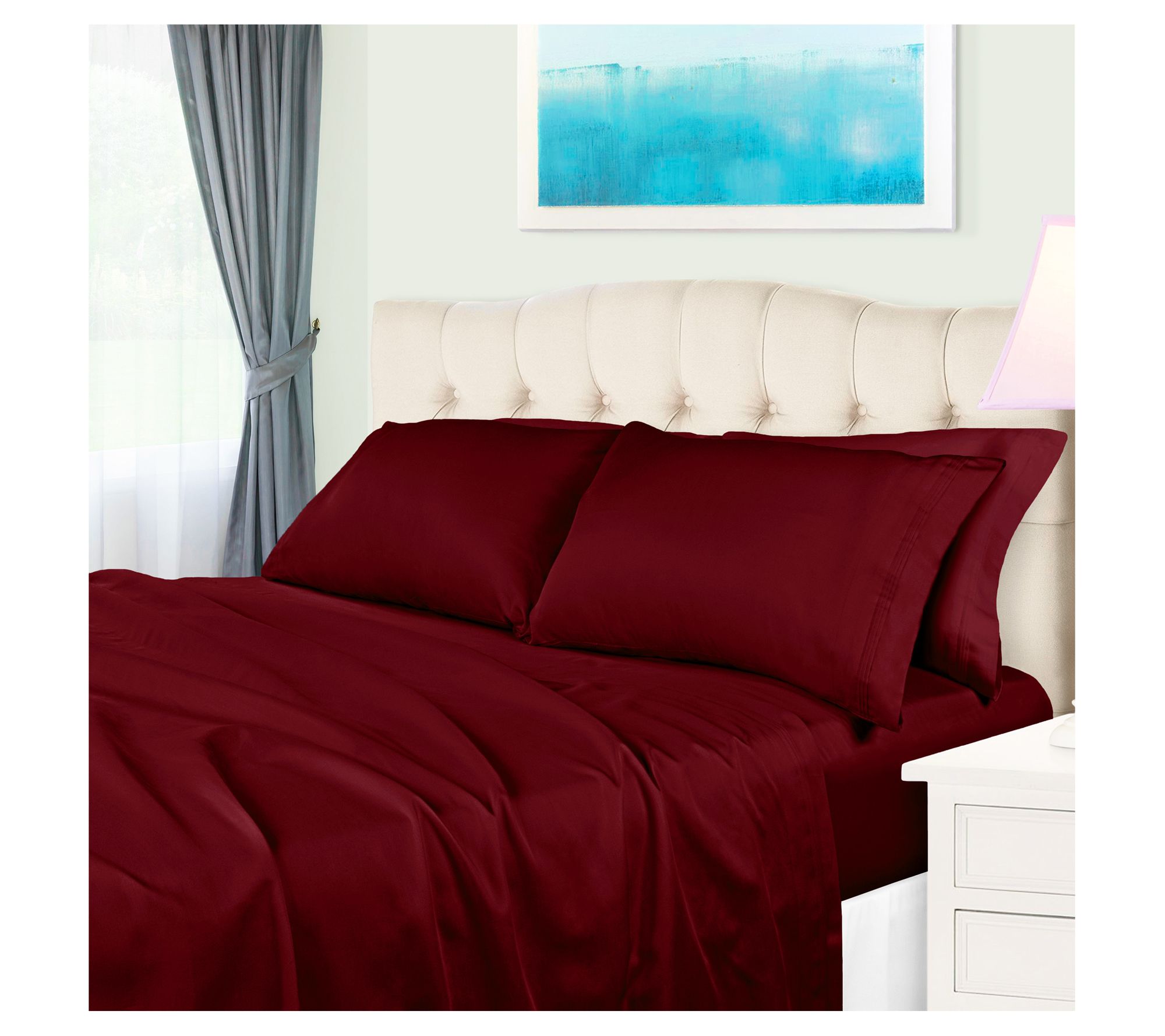 Superior 650TC Egyptian Cotton Sheets, Split Ki ng