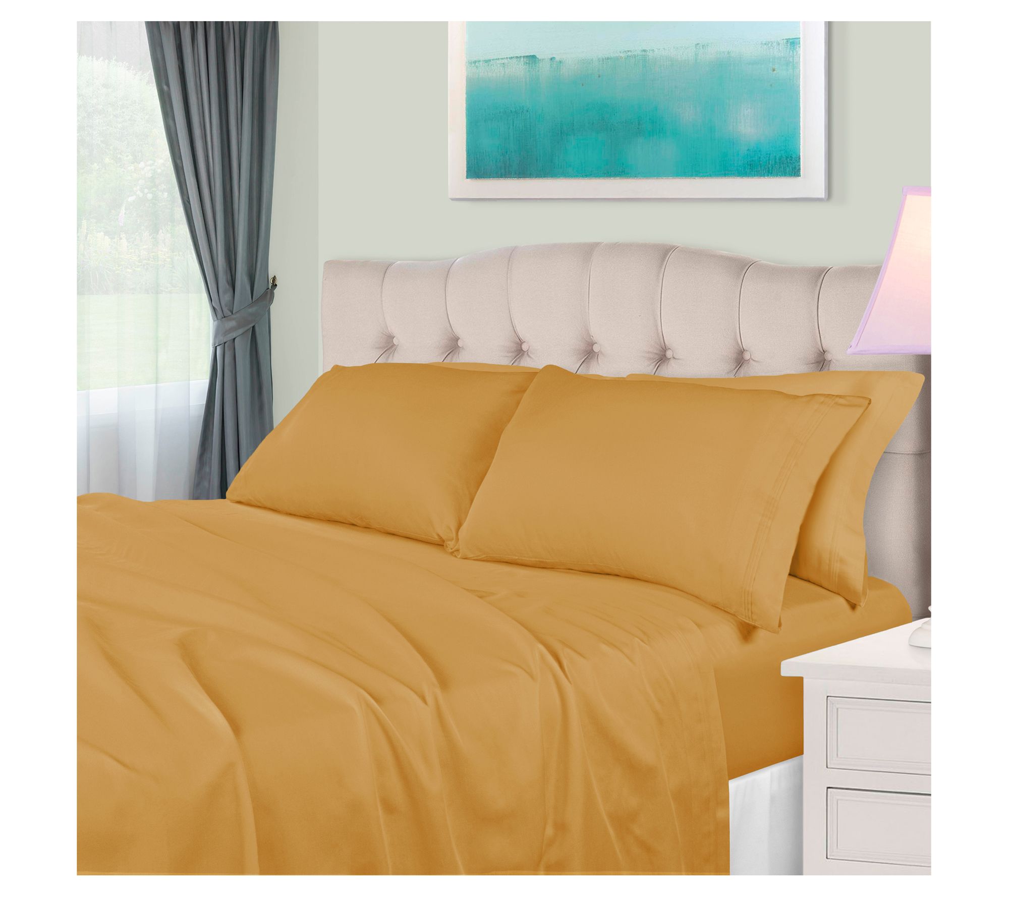 Superior 650TC Egyptian Cotton Sheets, Split Ki ng
