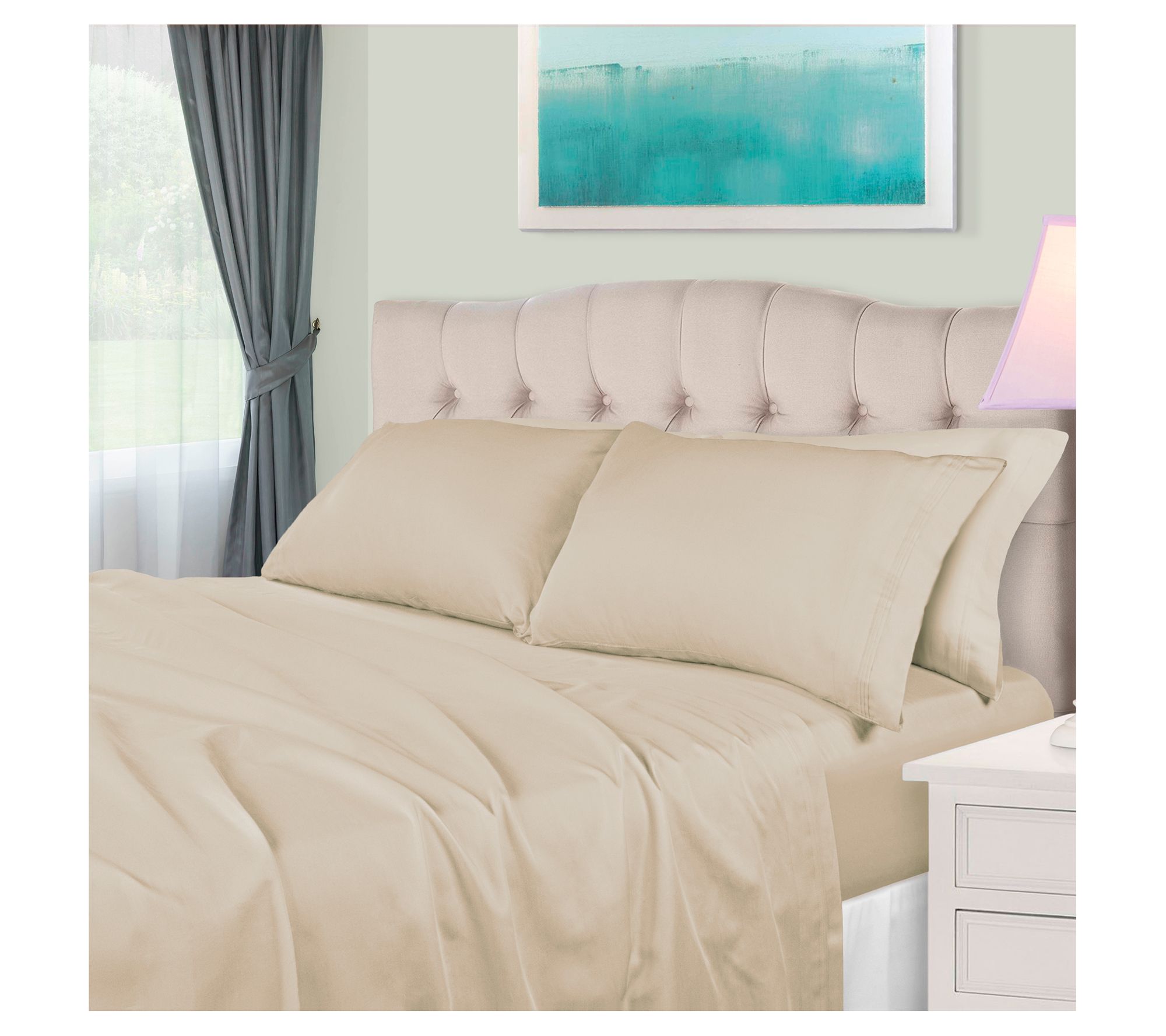 Superior 650TC Egyptian Cotton Sheets, Split Ki ng
