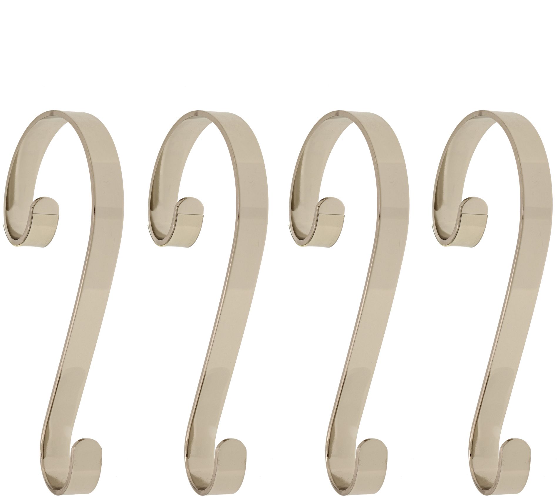 Haute Decor Set of 4 Smooth Stocking Scrolls