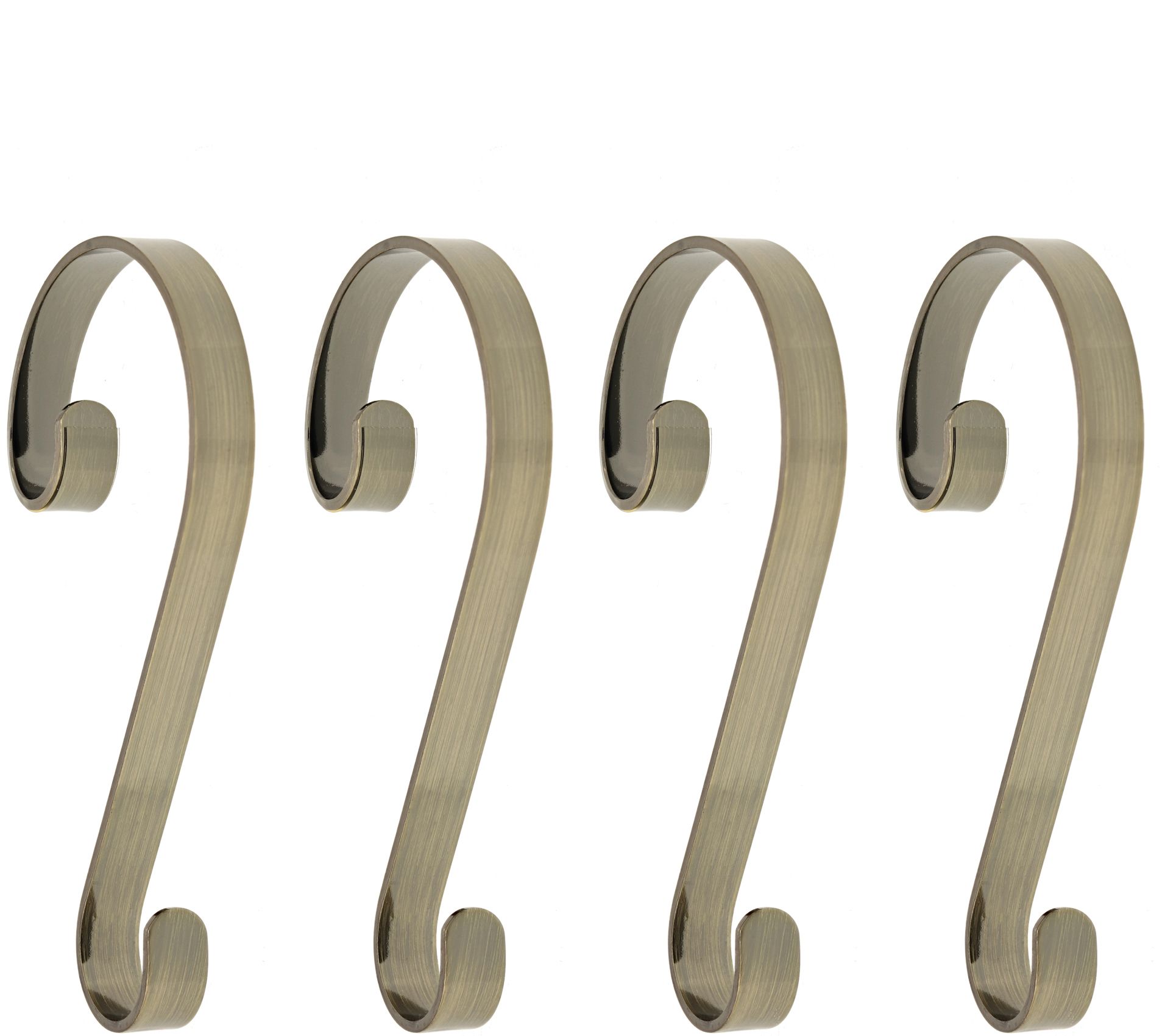 Haute Decor Set of 4 Smooth Stocking Scrolls