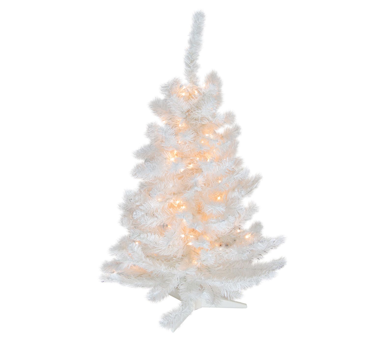 Northlight Pre-Lit Snow White Artificial Christmas Tree - Qvc.com