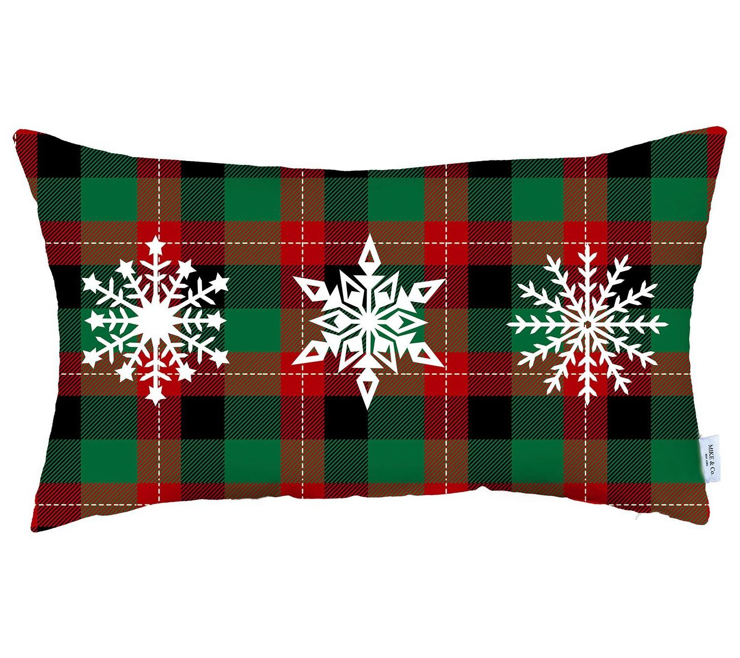 Red Plaid Christmas Pillow Cover