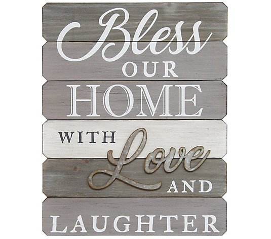 Stratton Home Decor "Bless Our Home" Wall Art
