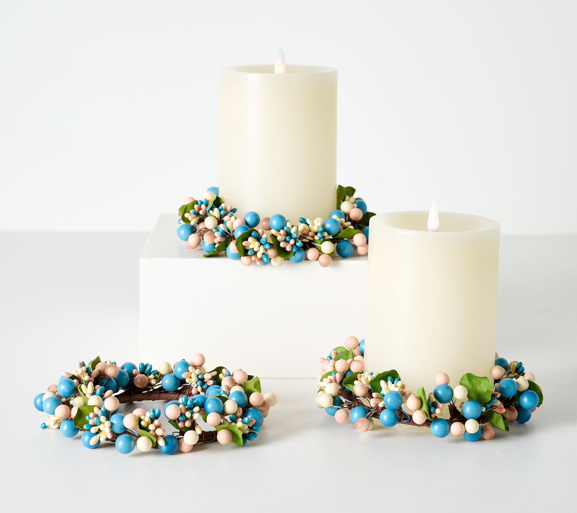 Set of 3 Pip Berry Candle Rings by Valerie
