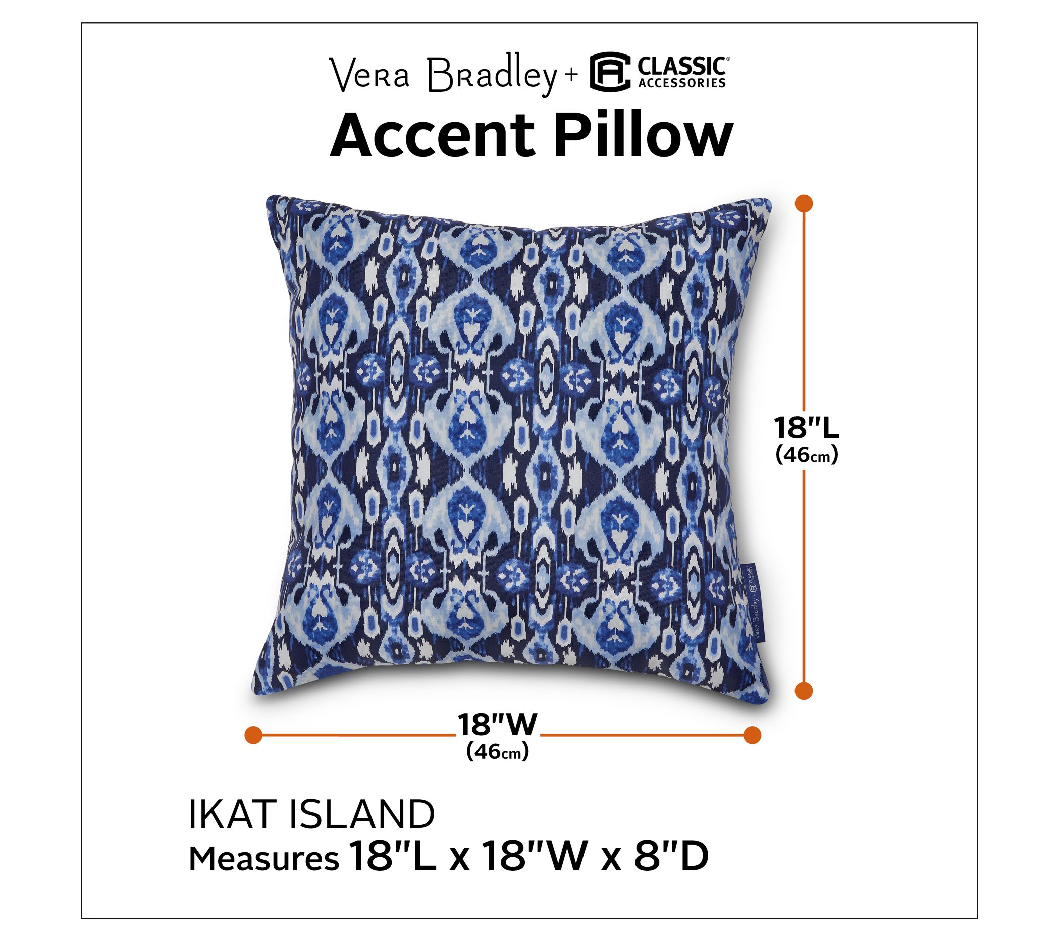 Vera Bradley Accent Pillows 18x18 S 2 - Qvc.com