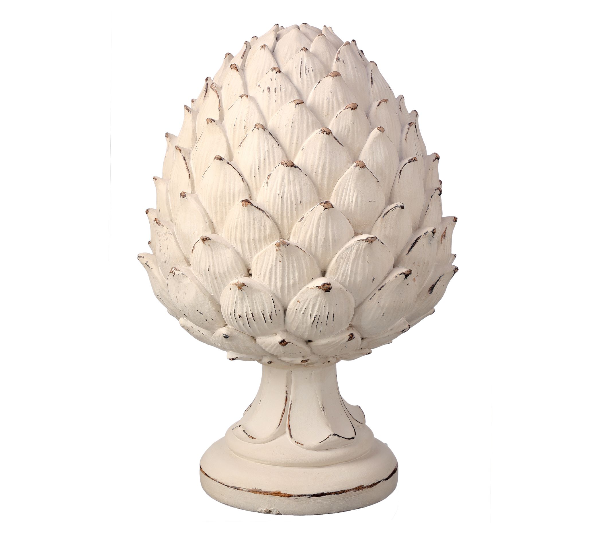Weathered Artichoke Pedestal 9.75" by Valerie