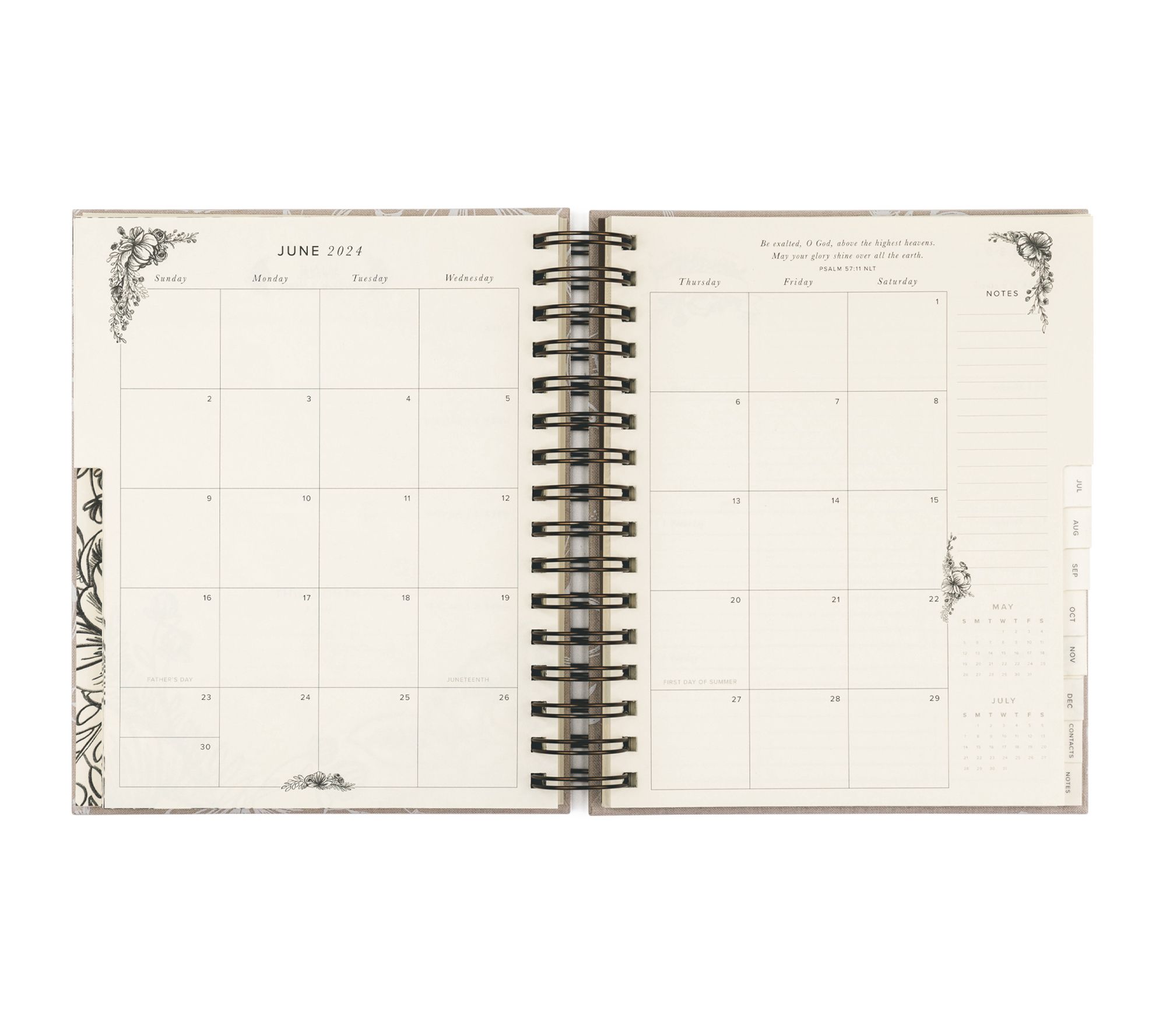 Weekly Planner & Notebook 2024 (A5) HERITAGE LINE, 13 Months, English