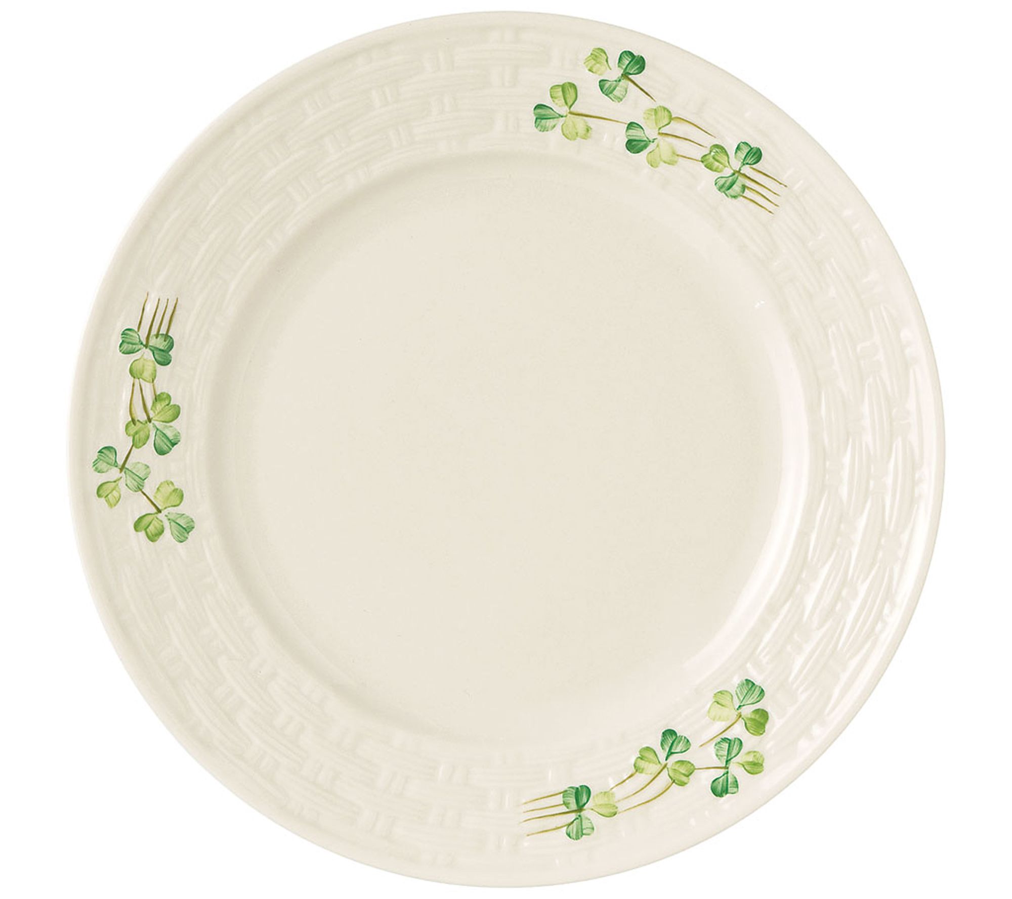 Belleek Pottery Shamrock Salad Plate