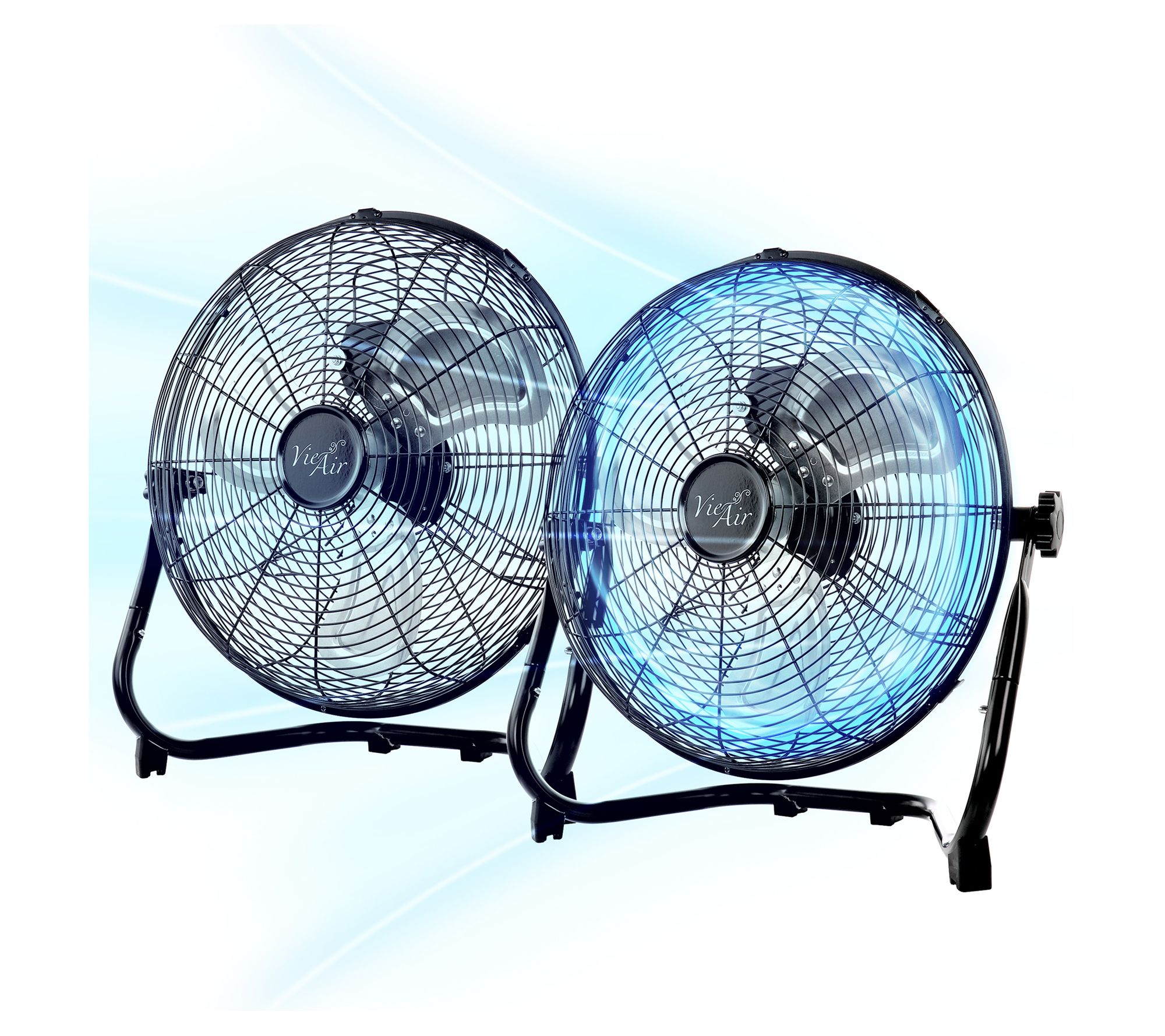 Vie Air 14 Inch Twin Pack Industrial High Velocty Floor Fans