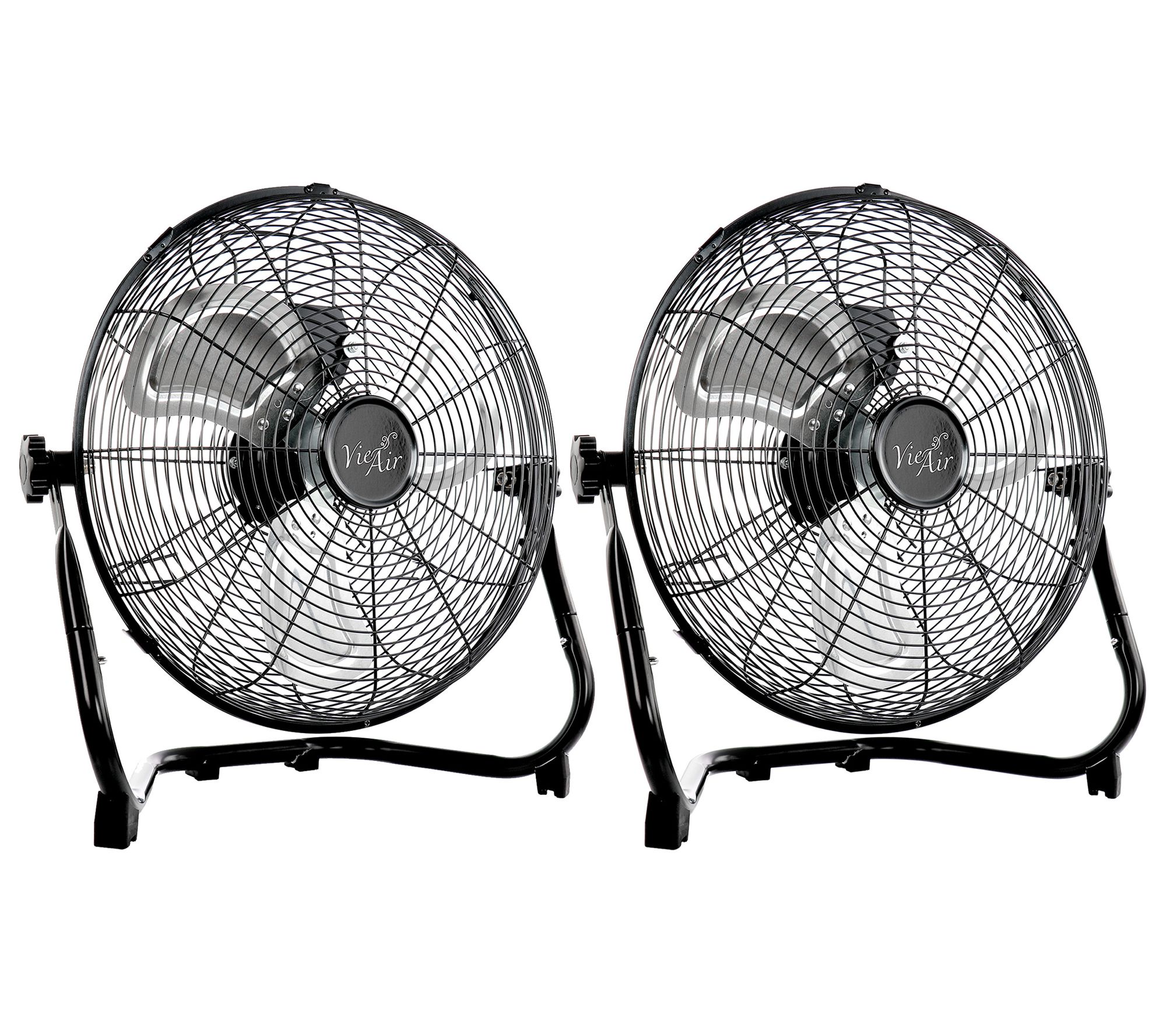 Vie Air 14 Inch Twin Pack Industrial High Velocty Floor Fans