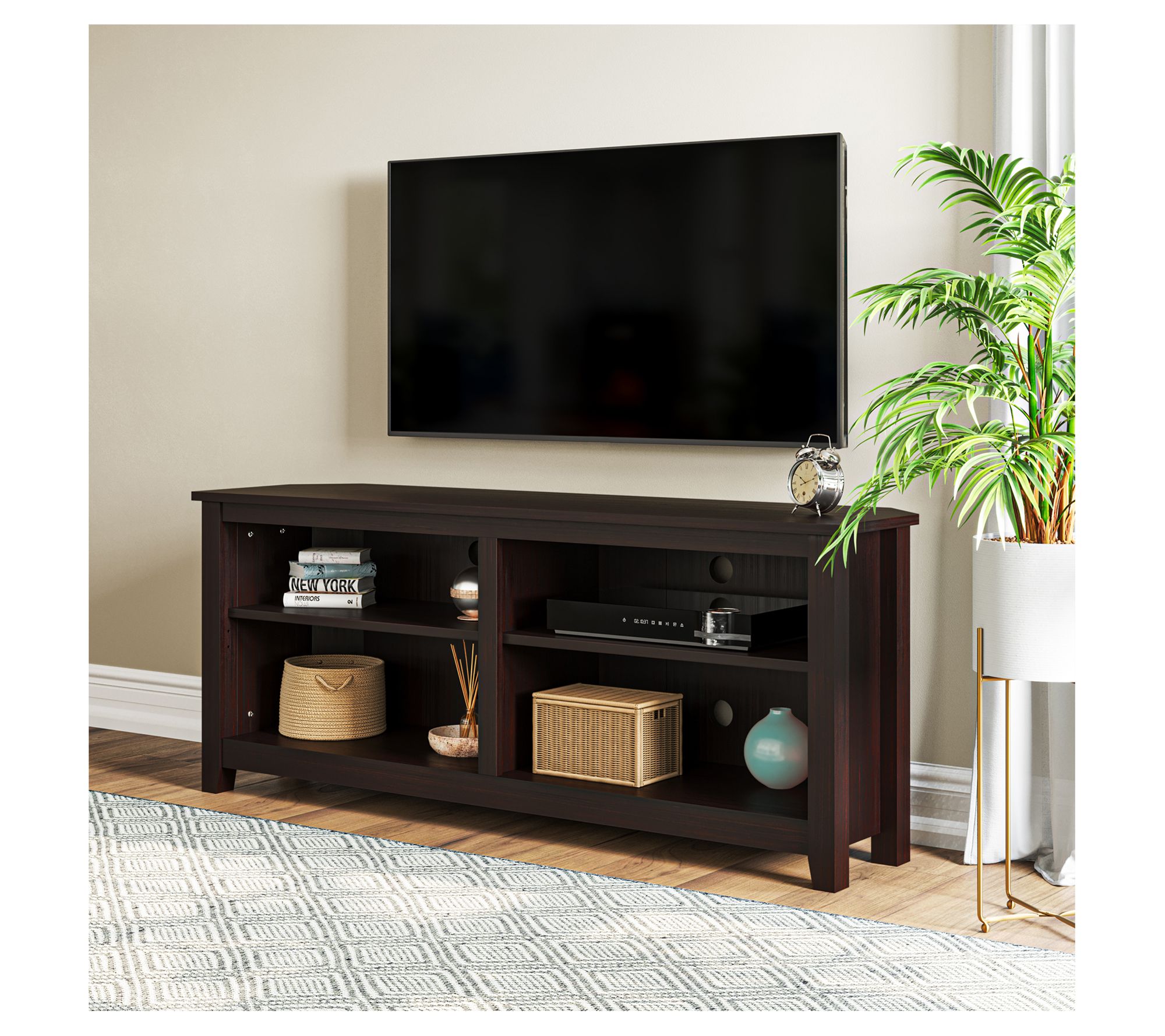 Lavish Home Entertainment Center TV Stand Supports 65" TVs