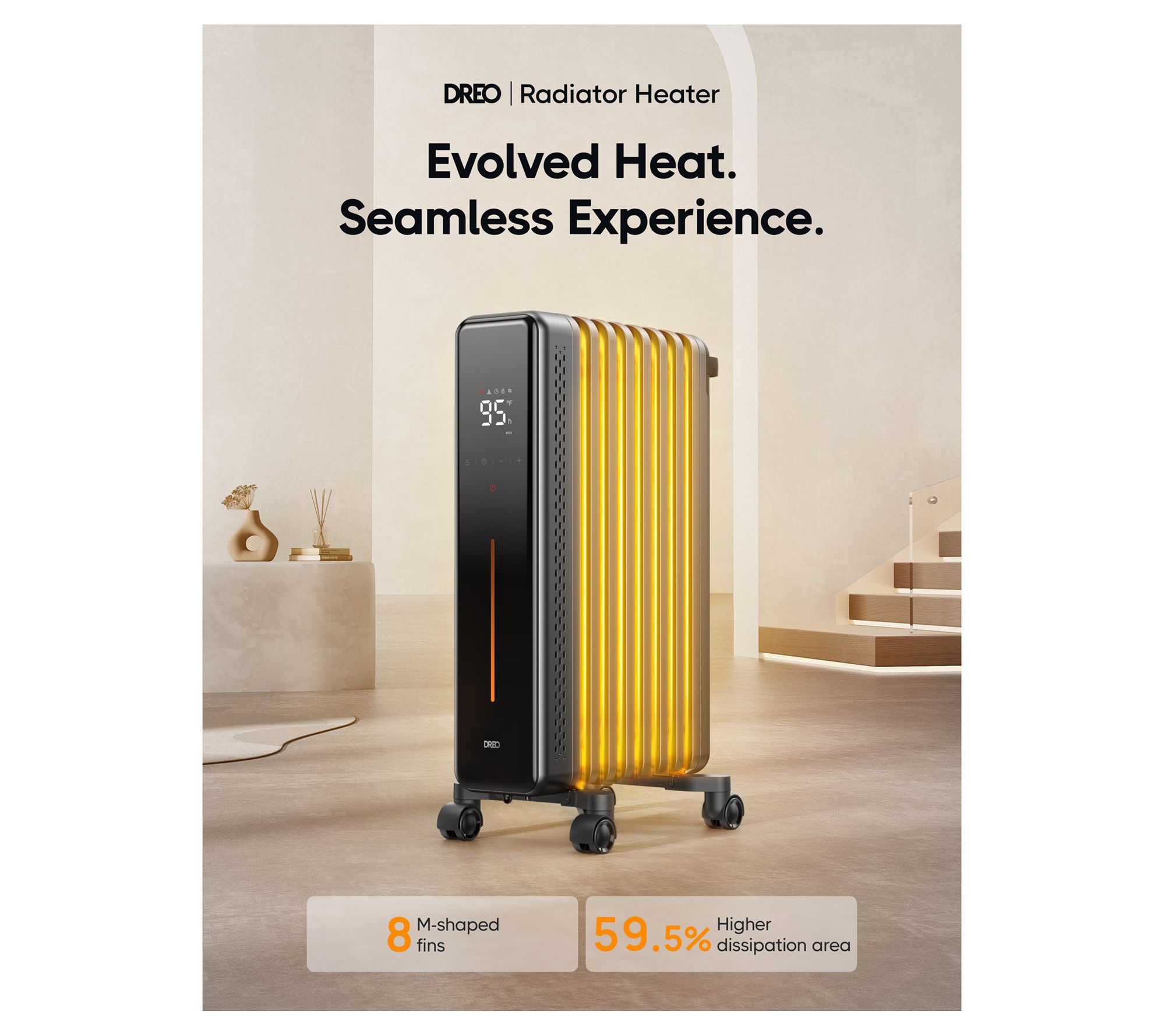 DREO 1500W OH621 Radiator for Large Room - QVC.com