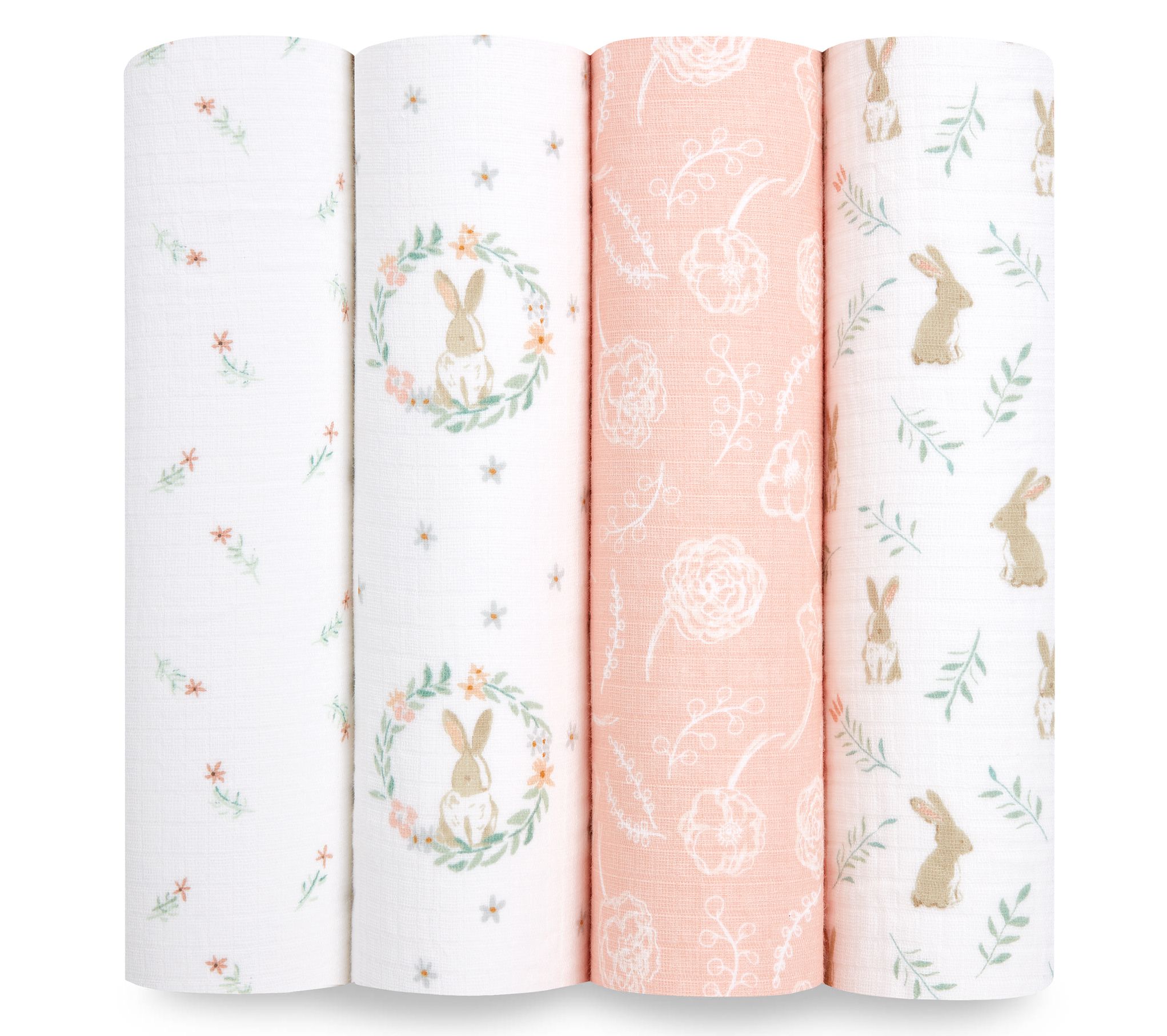 aden & anais essentials Muslin Swaddles - 4pk