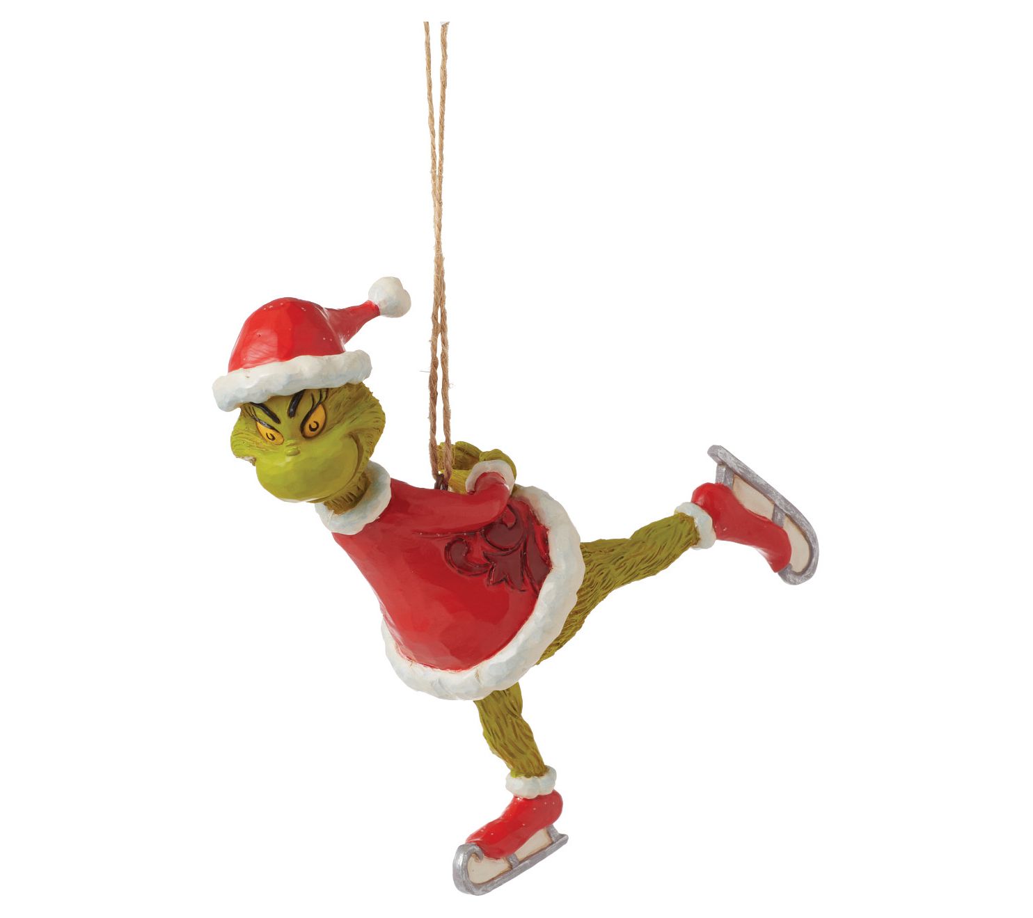 Grinch By Jim Shore Grinch Ice Skating - Qvc.com