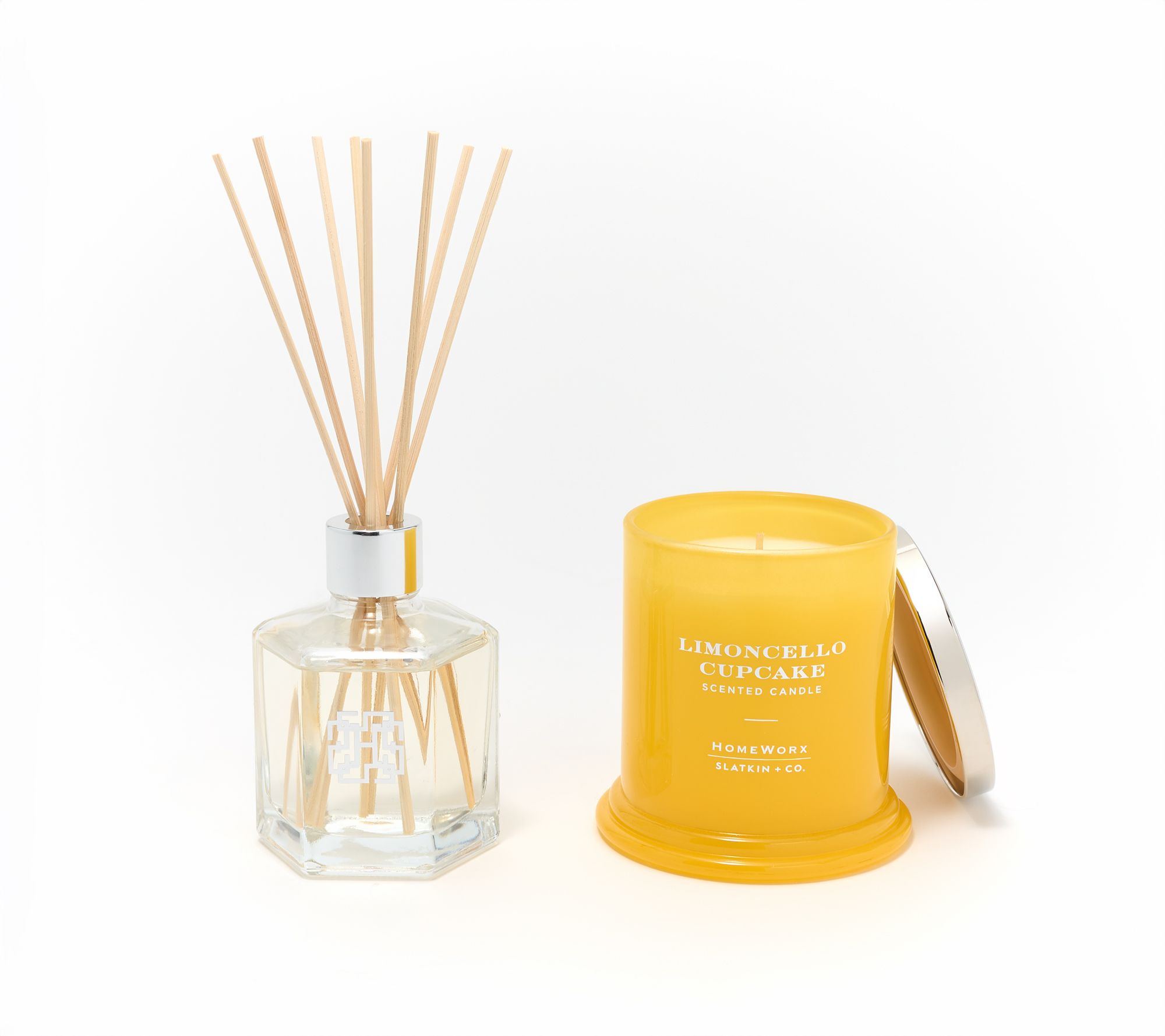 HomeWorx by Slatkin + Co. 8oz Candle & Reed Diffuser Gift Set