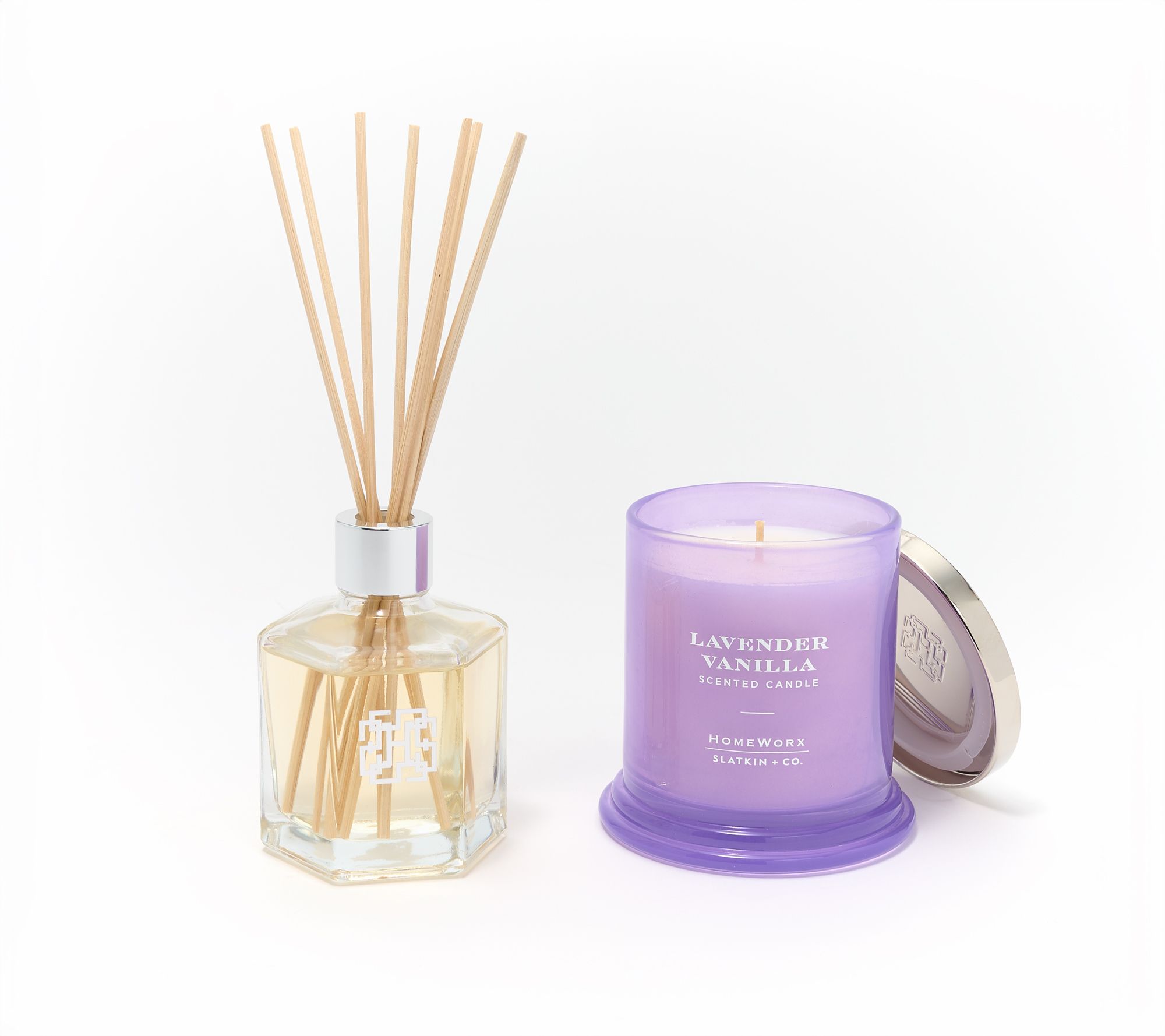HomeWorx by Slatkin + Co. 8oz Candle & Reed Diffuser Gift Set