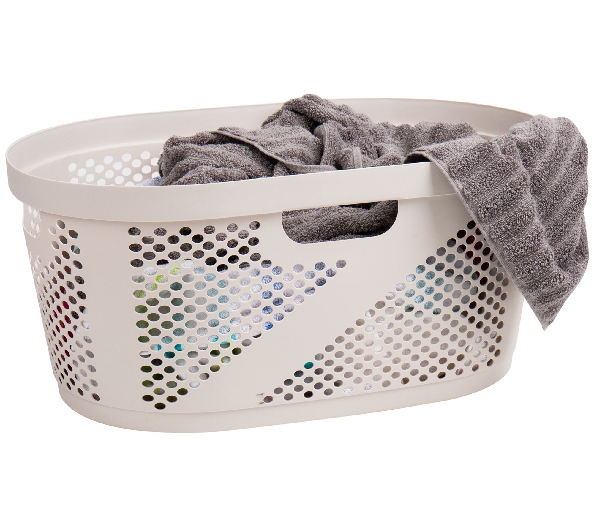 Mind Reader 40L Wicker Laundry Basket/ Hamper