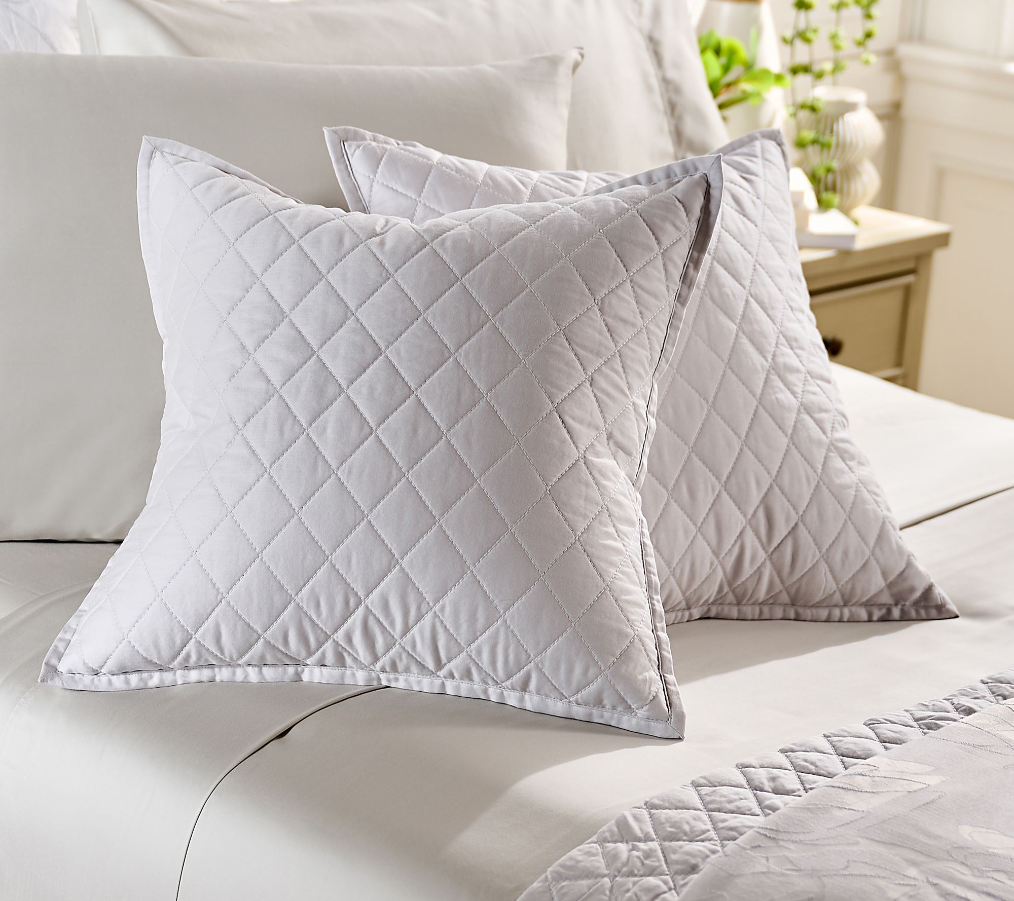 Northern Nights Set of 2 Diamond Quilted 18x18 Dec Pillows