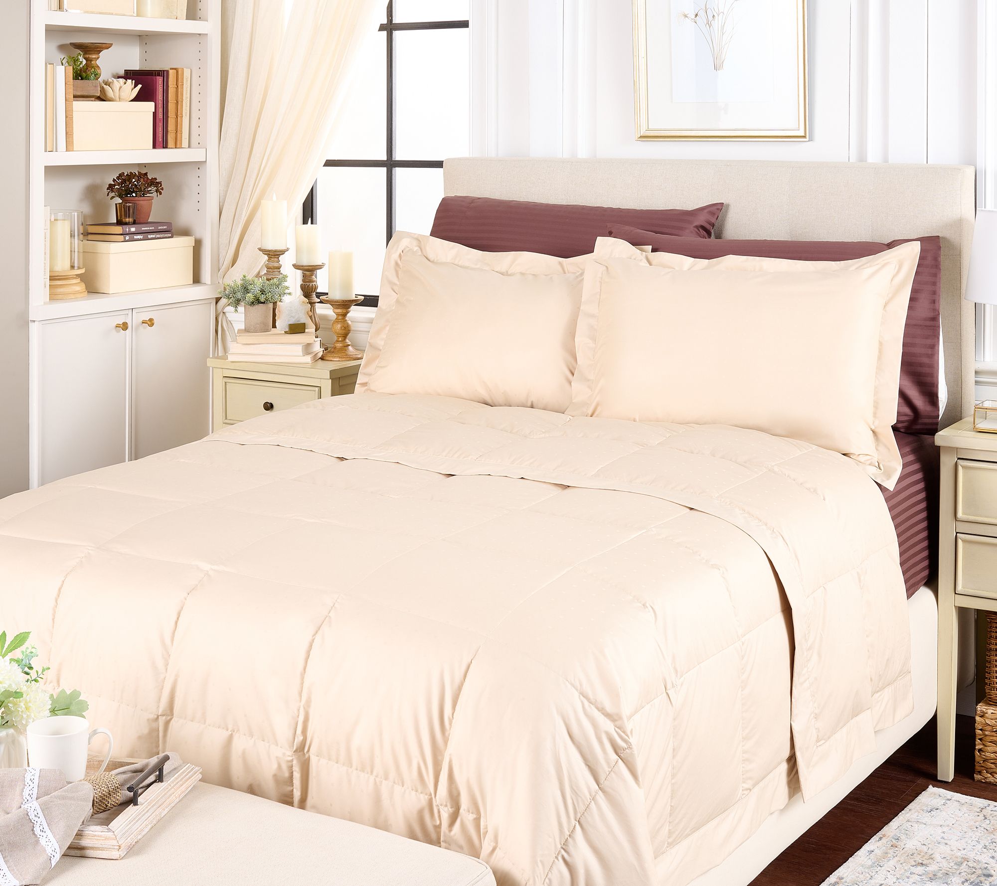 "As Is" Northern Nights Shadow Dot Cotton 650FP Down Blanket-QN