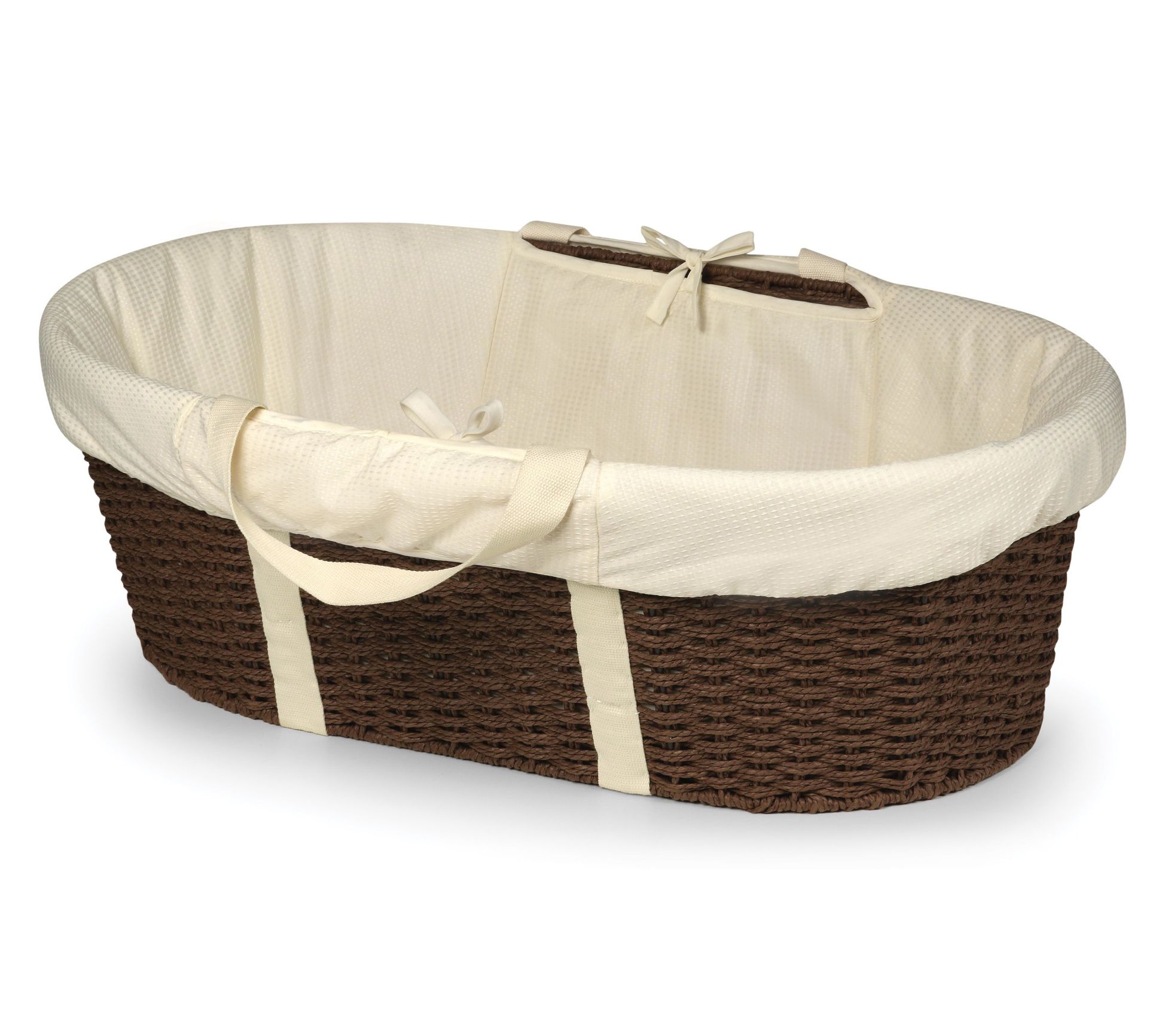 Badger Basket Wicker-Look Woven Baby Moses Changing Basket