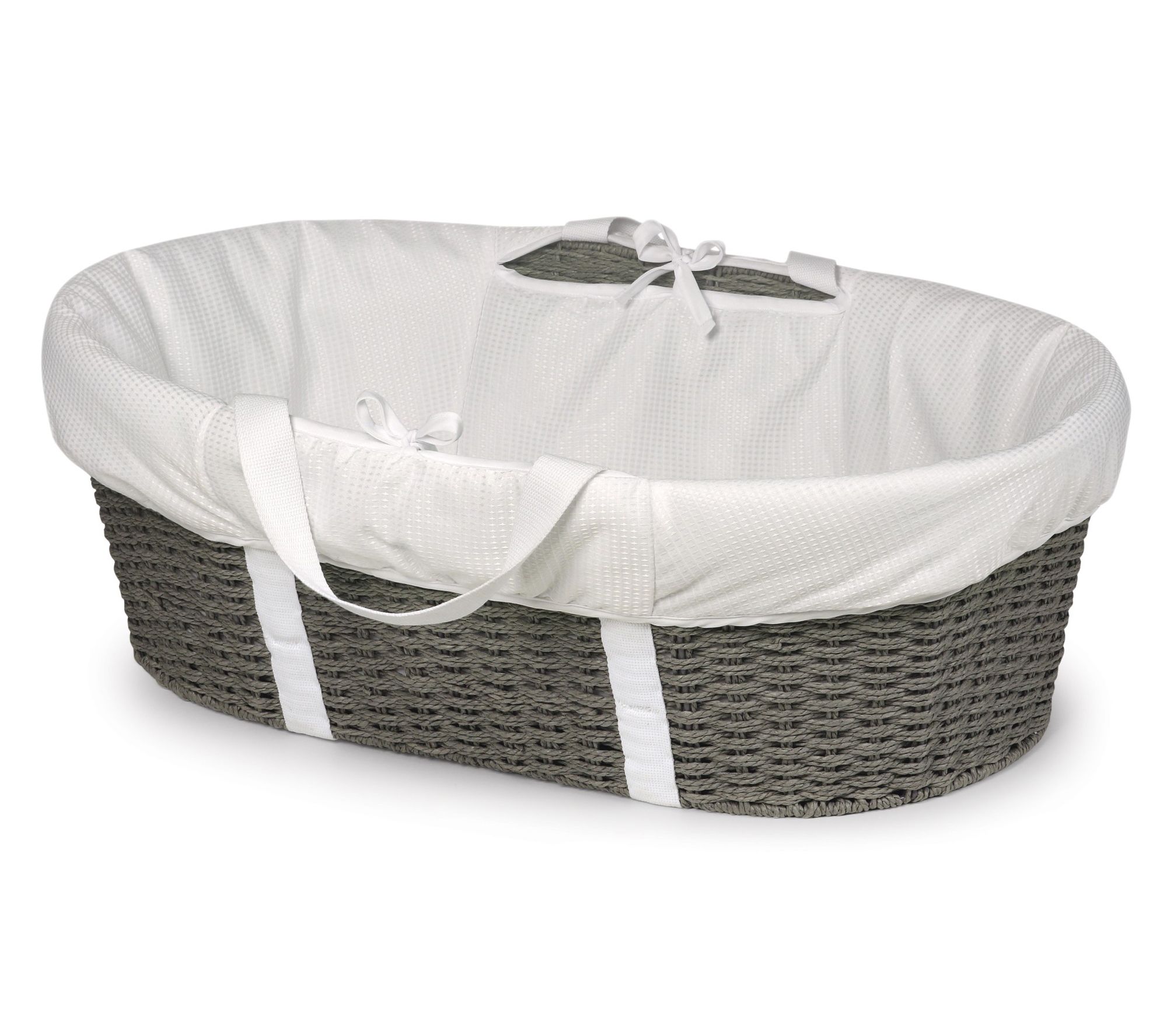 Badger Basket Wicker-Look Woven Baby Moses Changing Basket