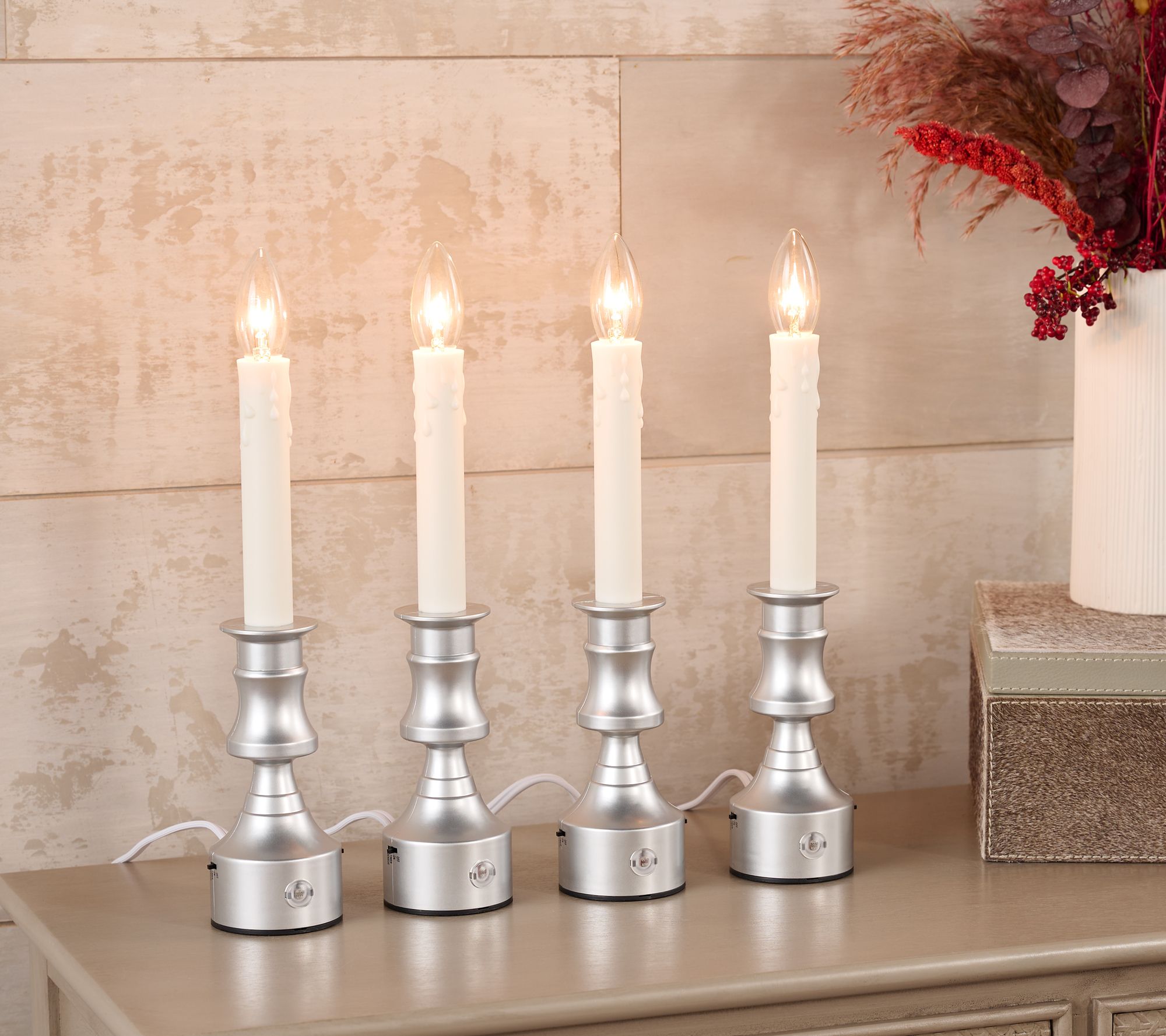Bethlehem Lights S/4 Premium Plug-In Window Candles