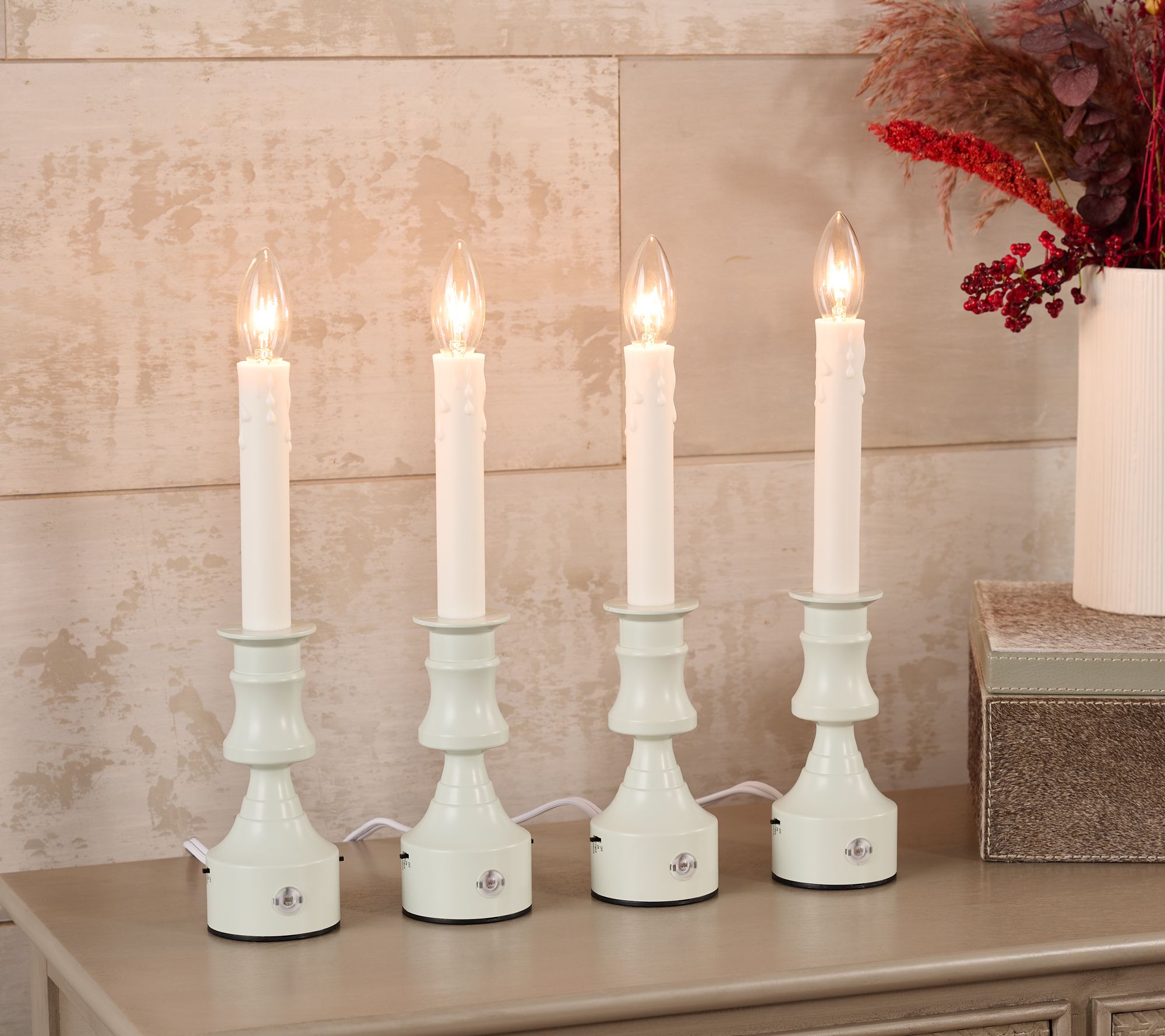 Bethlehem Lights S/4 Premium Plug-In Window Candles