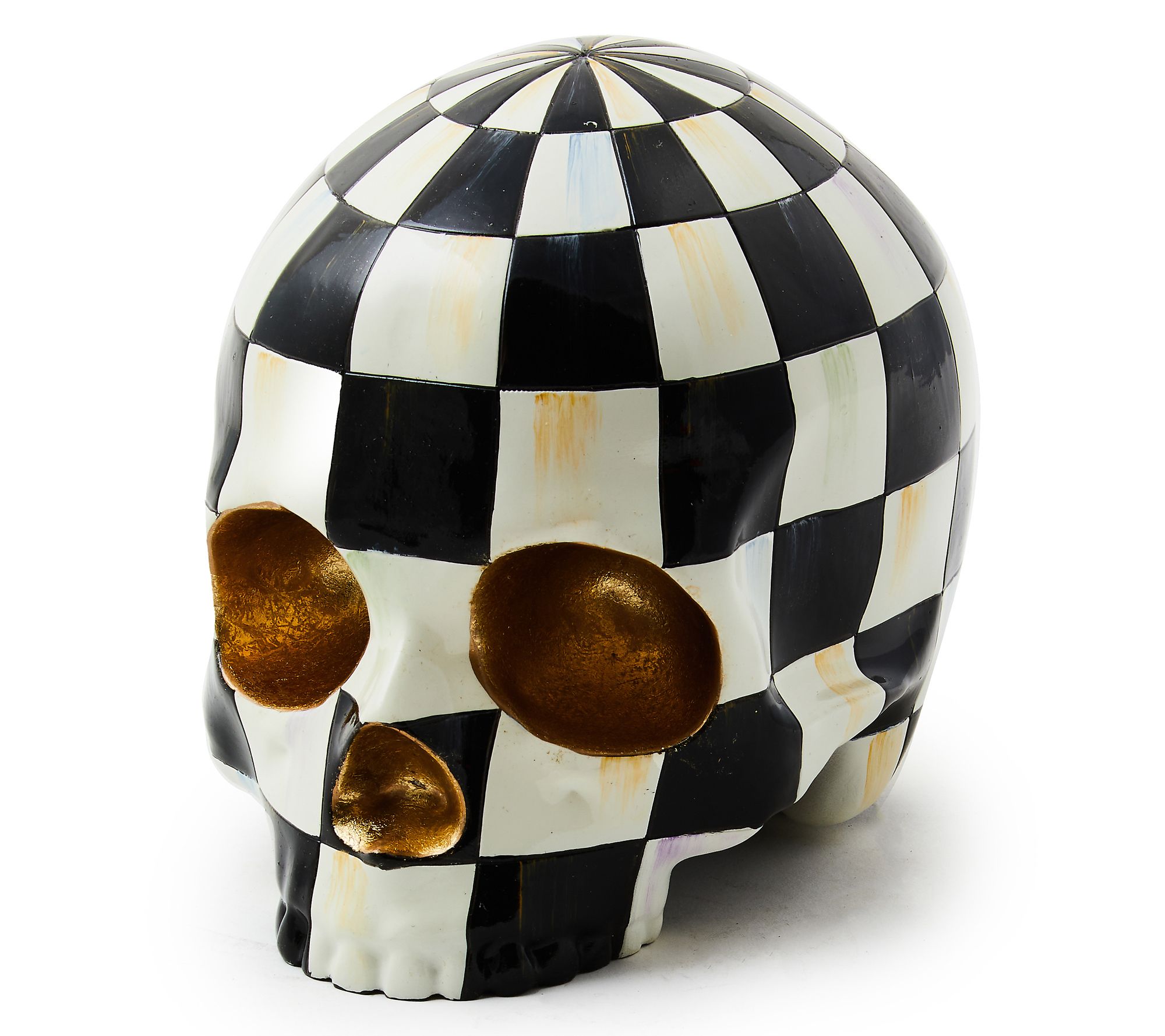 MacKenzie- Childs Haunted House Skull Figurine