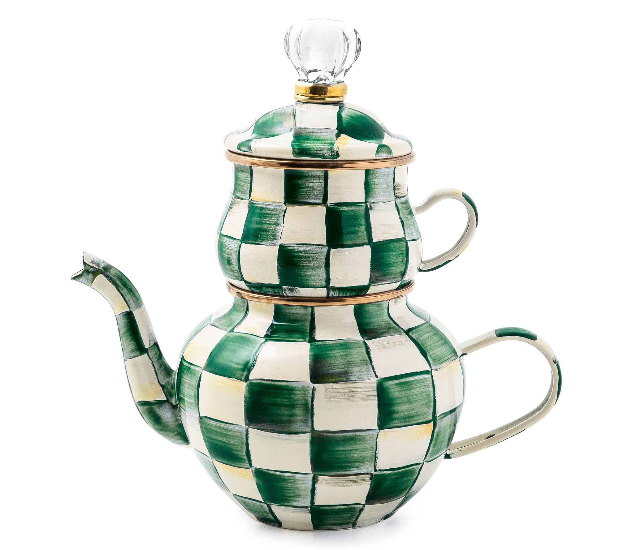 MacKenzie-Childs Check High Tea - QVC.com